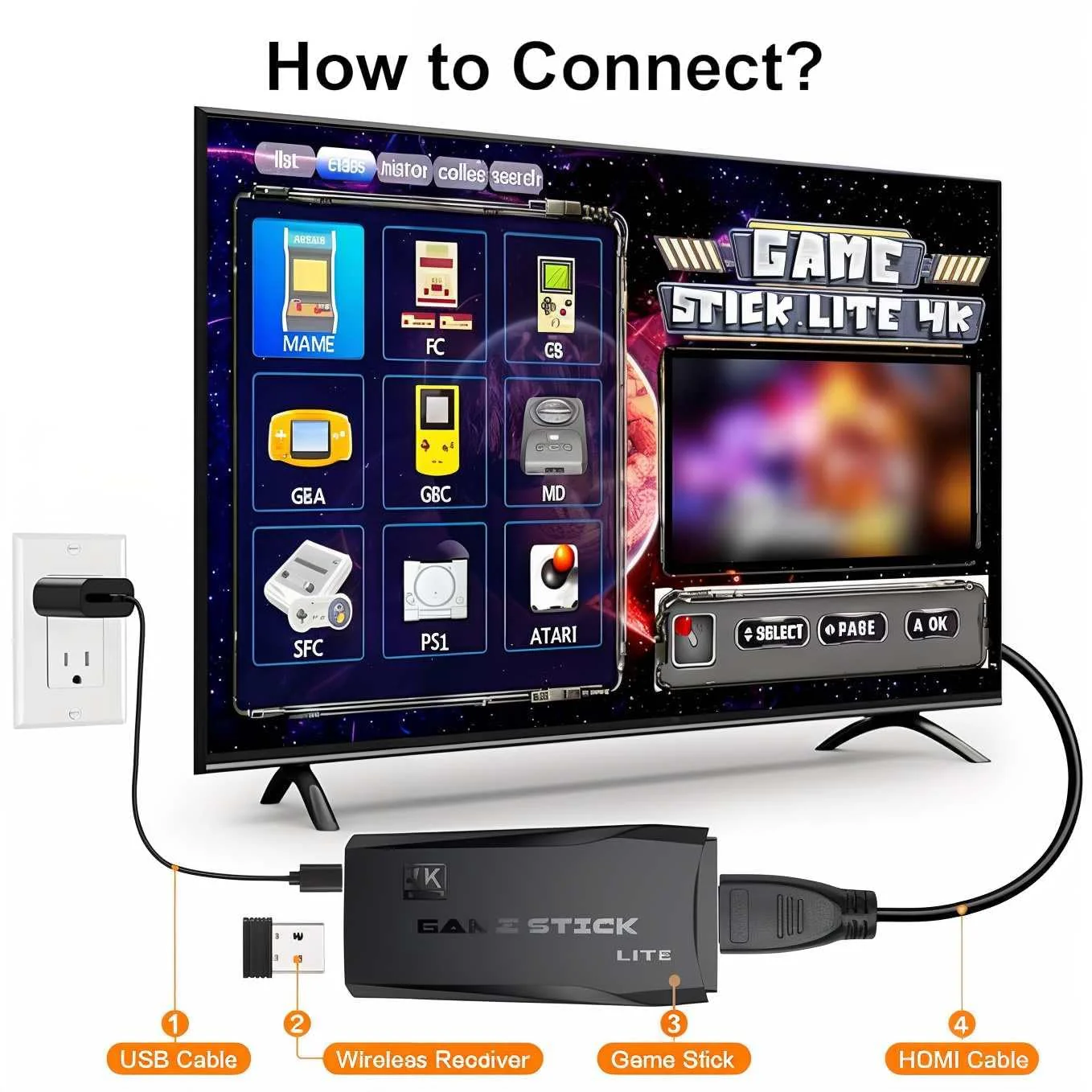 20000+ Retro Games! Wireless Console Stick with 64GB Memory Original BIS Certified - Image 7