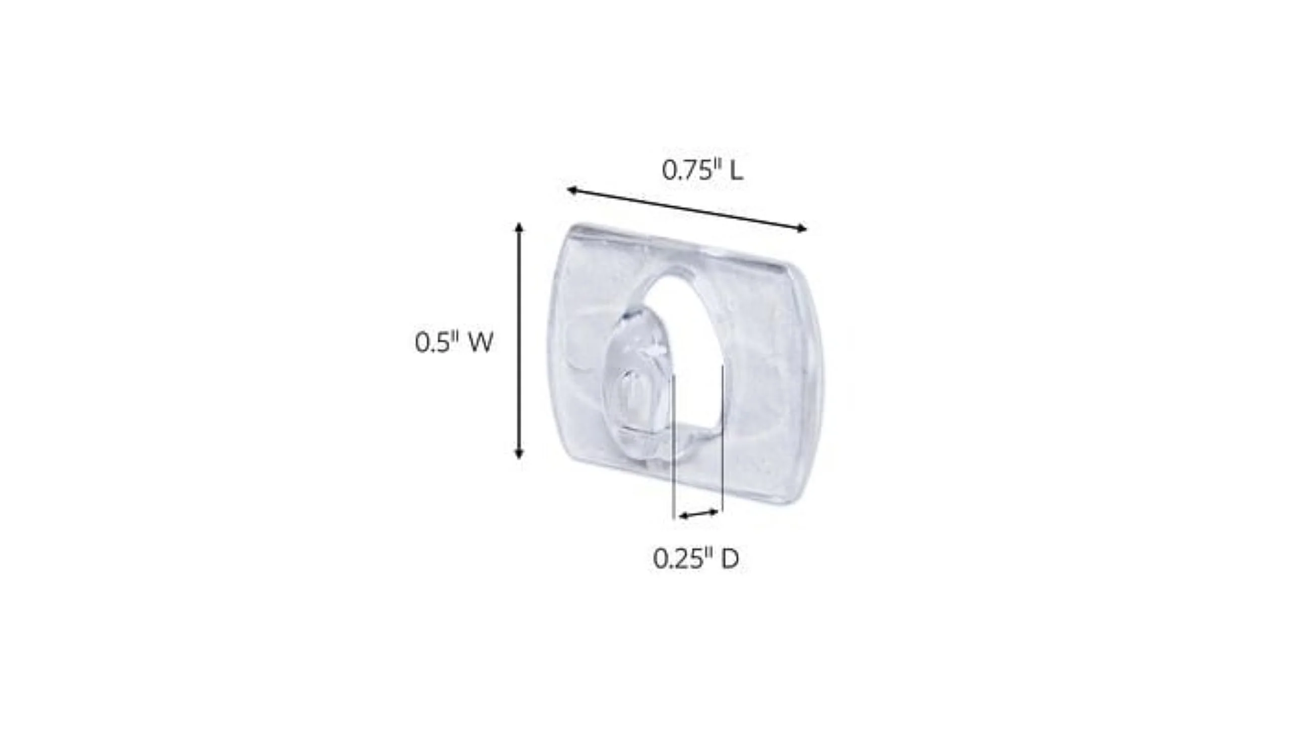 3M Command Plastic Clear Decorating & Organizing Wall Hooks, Holds Strongly, Reusable, Adhesive Hooks For Wall, Multi-Surface Damage Free Hooks For Hanging Transparent, 20 Clips, 24 Strips - Image 3