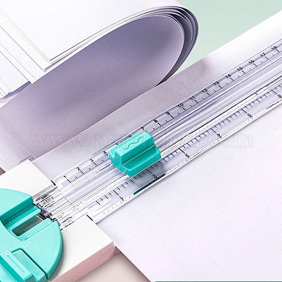 4 in 1 Portable Paper Trimmer, Multi-Function Scrapbooking Tool with Security Safeguard for Cutting Straight Dashed Curves Creasing Lines - Image 10