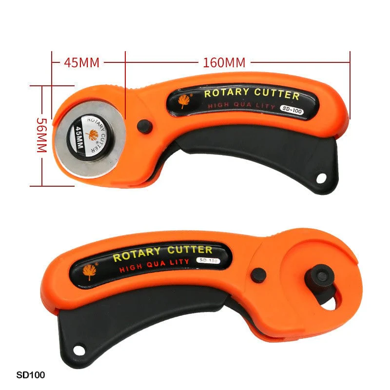 45mm Rotary Cutter for Fabric with Safety Lock ,Ergonomic Rotary Cutter Tool for Quilting Sewing Arts Crafts, Sharp and Durable - Image 2