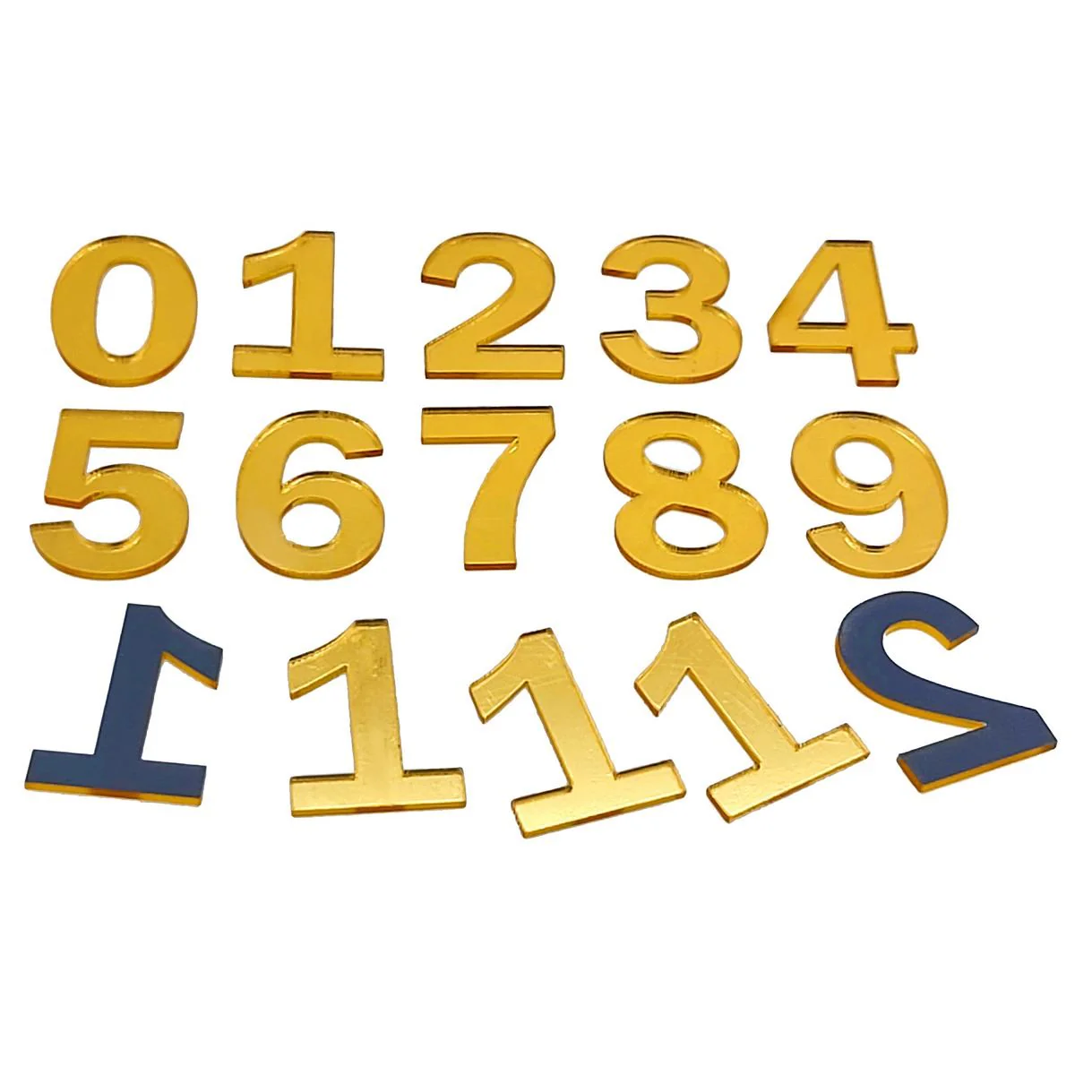 Acrylic Numbers (1 to 12) - Gold - Image 3