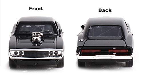 Alloy Metal Pull Back Die-cast Car 1:32 Dodge Charger Fast & Furious 7 Diecast Metal Pullback Toy car with Openable Doors & Light, Music - Image 7