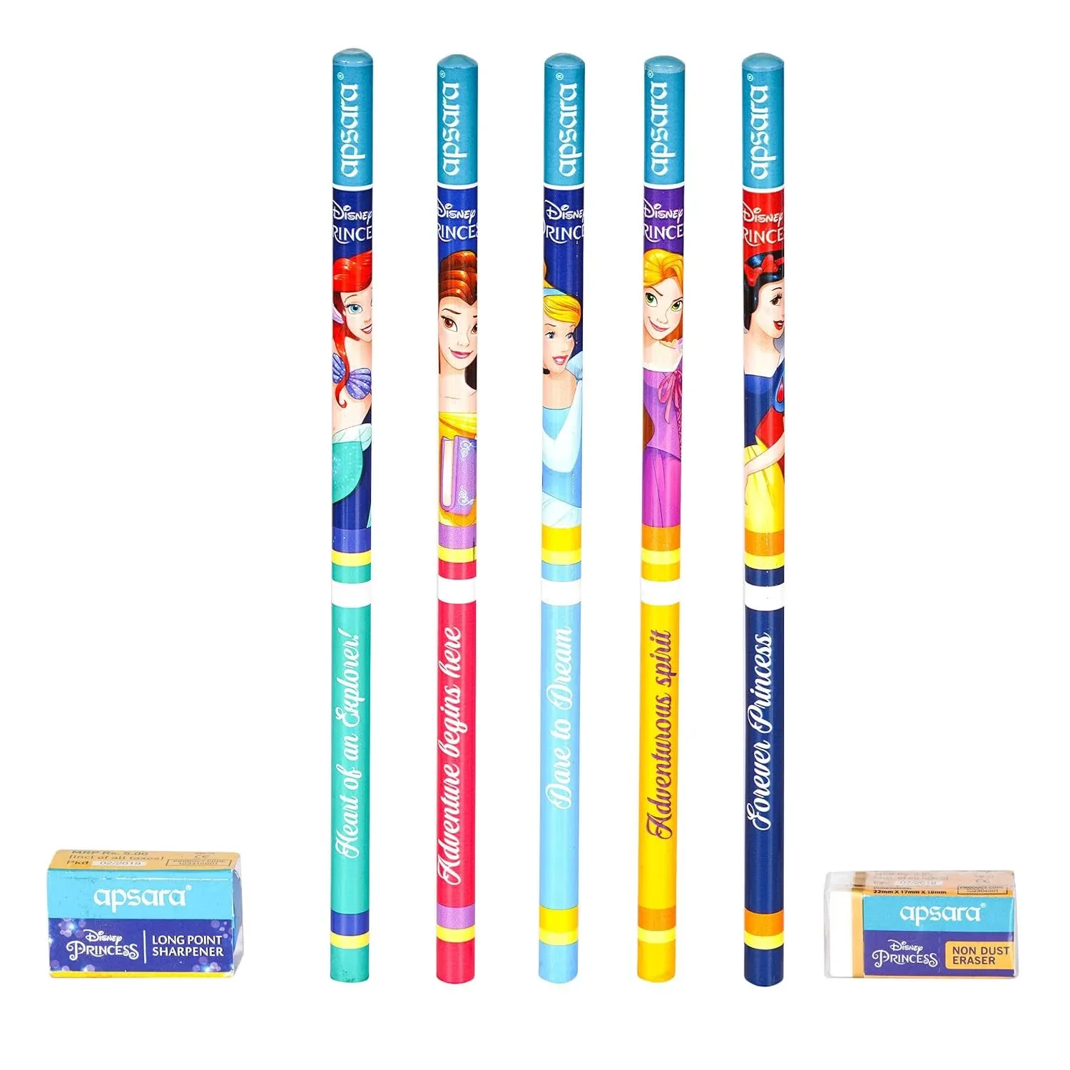 Apsara Disney Princess Extra Dark Pencils Pack of 10 - Image 2