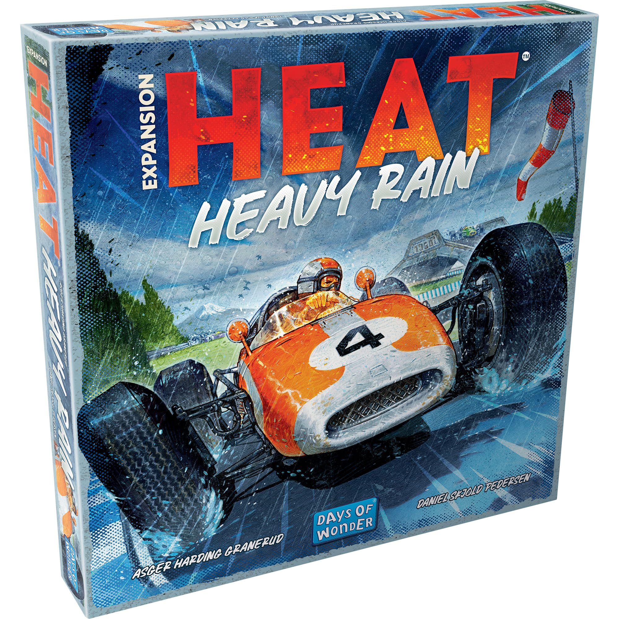 Asmodee Heat Heavy Rain Board Game Expansion New Japan & Mexico Tracks Intense Car Racing Strategy Game