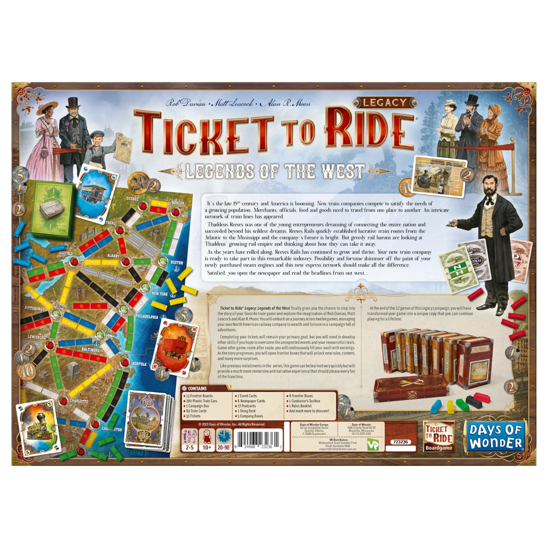 Asmodee Ticket to Ride Legacy Legends of The West Board Game - Image 3