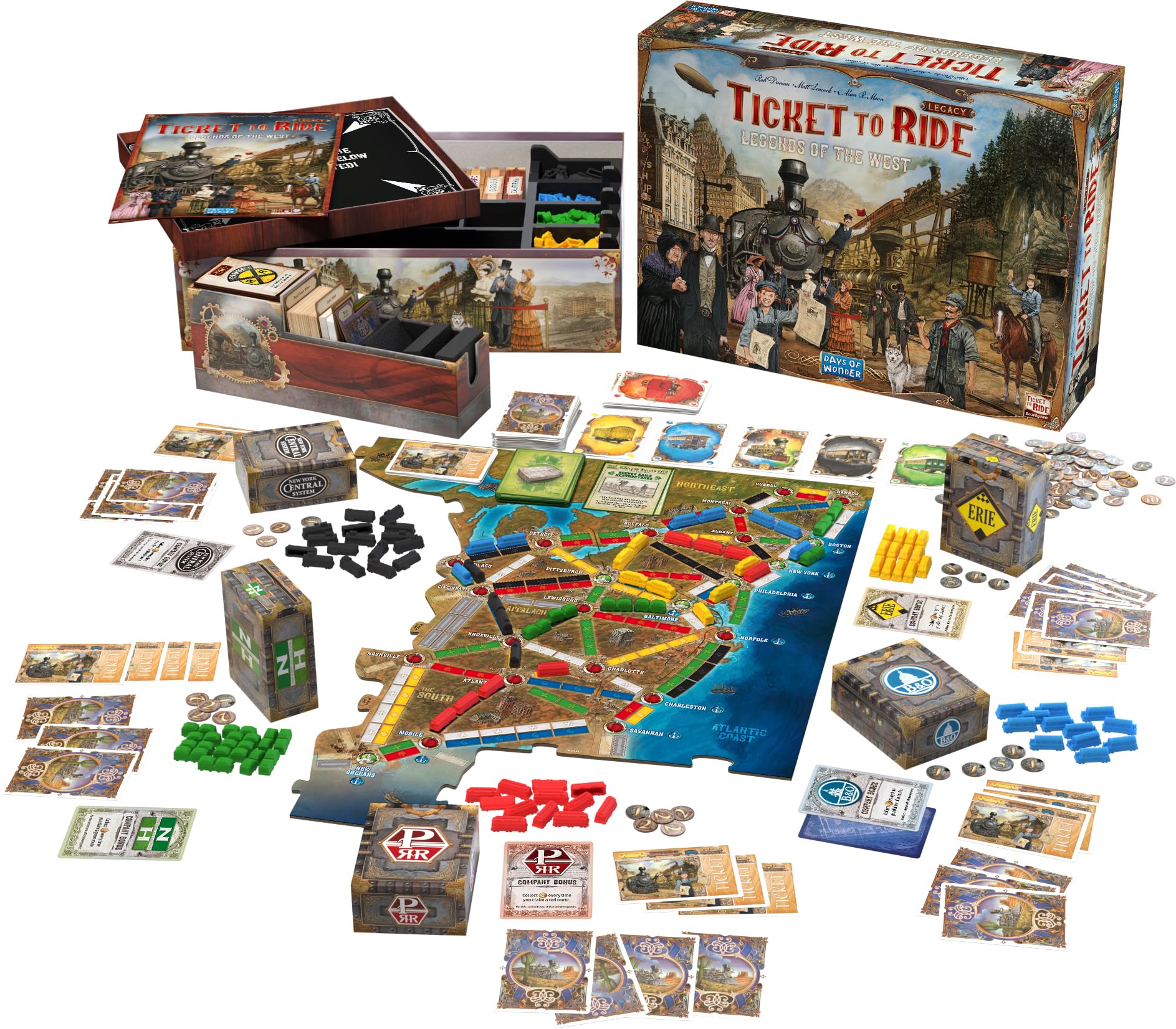 Asmodee Ticket to Ride Legacy Legends of The West Board Game - Image 4