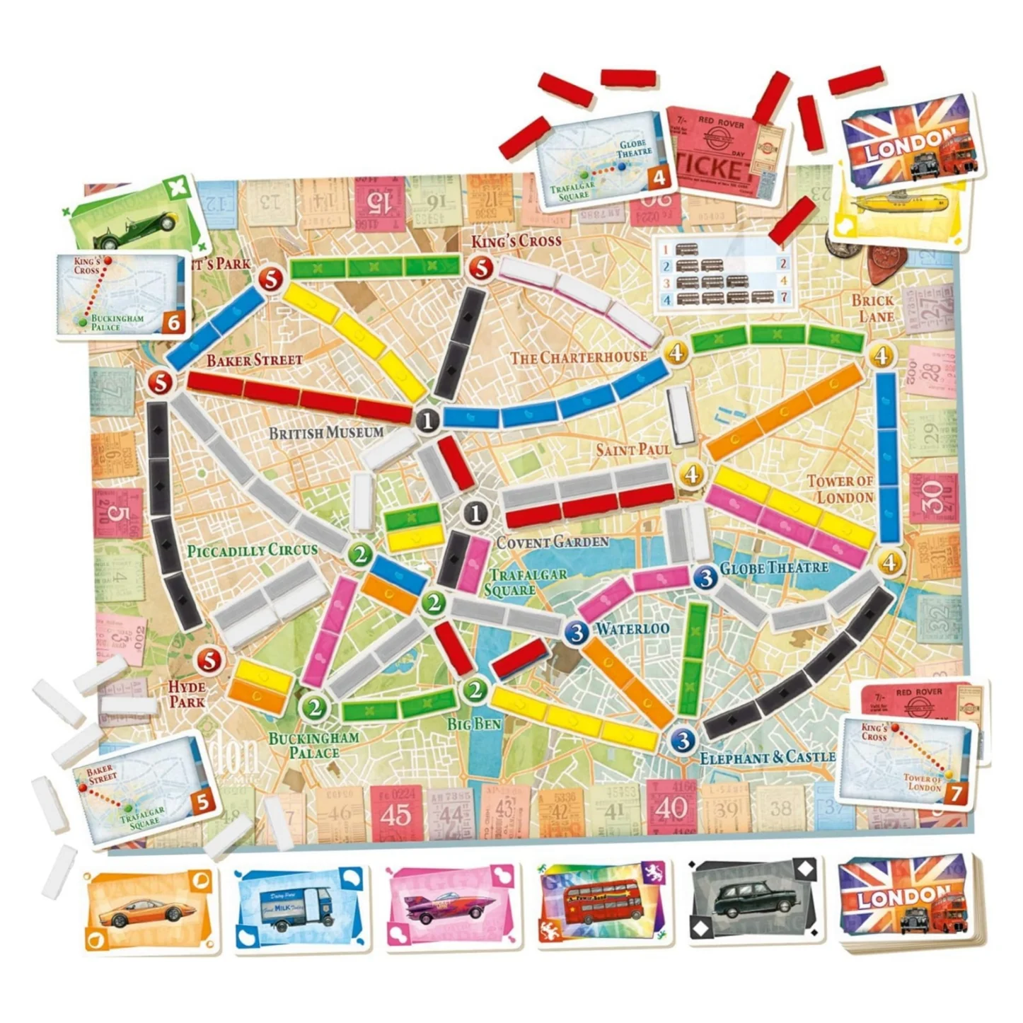 Asmodee Ticket to Ride London Board Game - Image 5