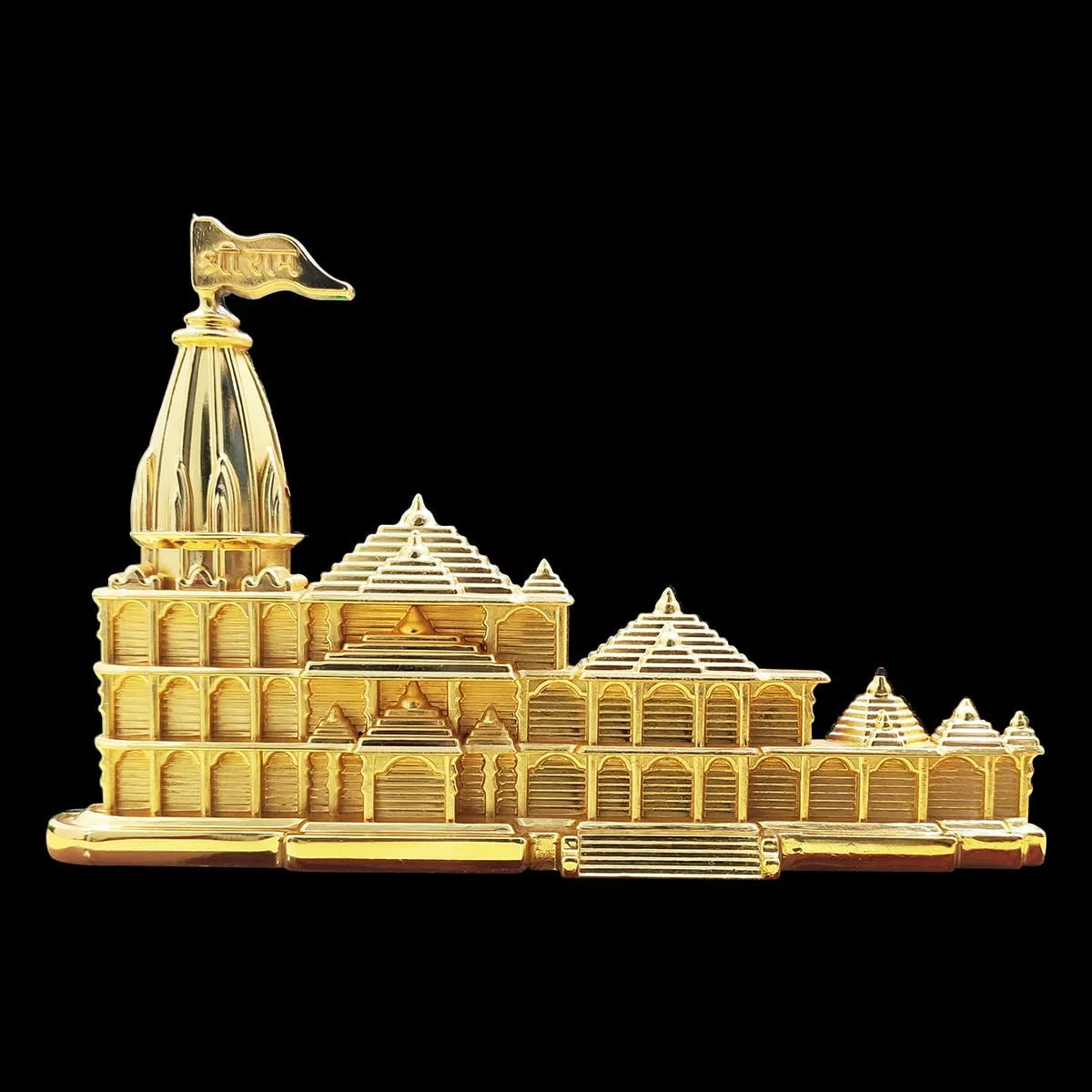 Ayodhya Shree Ram Mandir Architectural Model Showpiece for Home Decor, Office | Metal Showpiece - Image 2