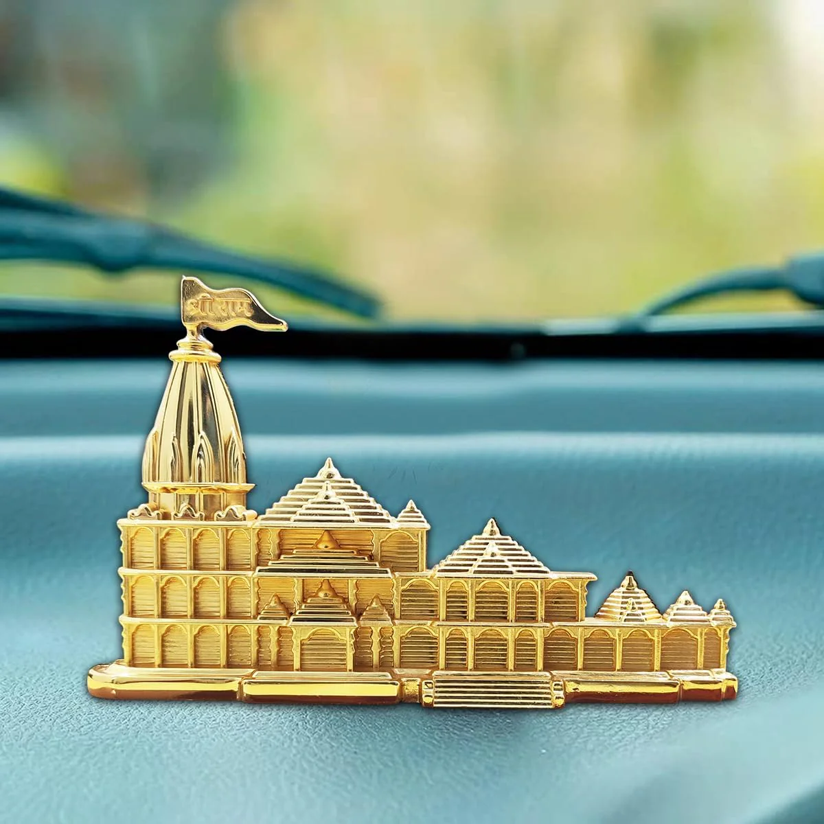 Ayodhya Shree Ram Mandir Architectural Model Showpiece for Home Decor, Office | Metal Showpiece - Image 3