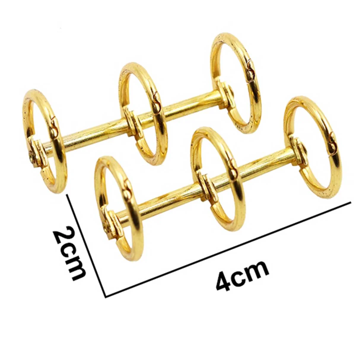 Binder Book Rings Stainless Steel | 2.5x15 mm | Pack of 2 | Scrapbook Rings - Image 2
