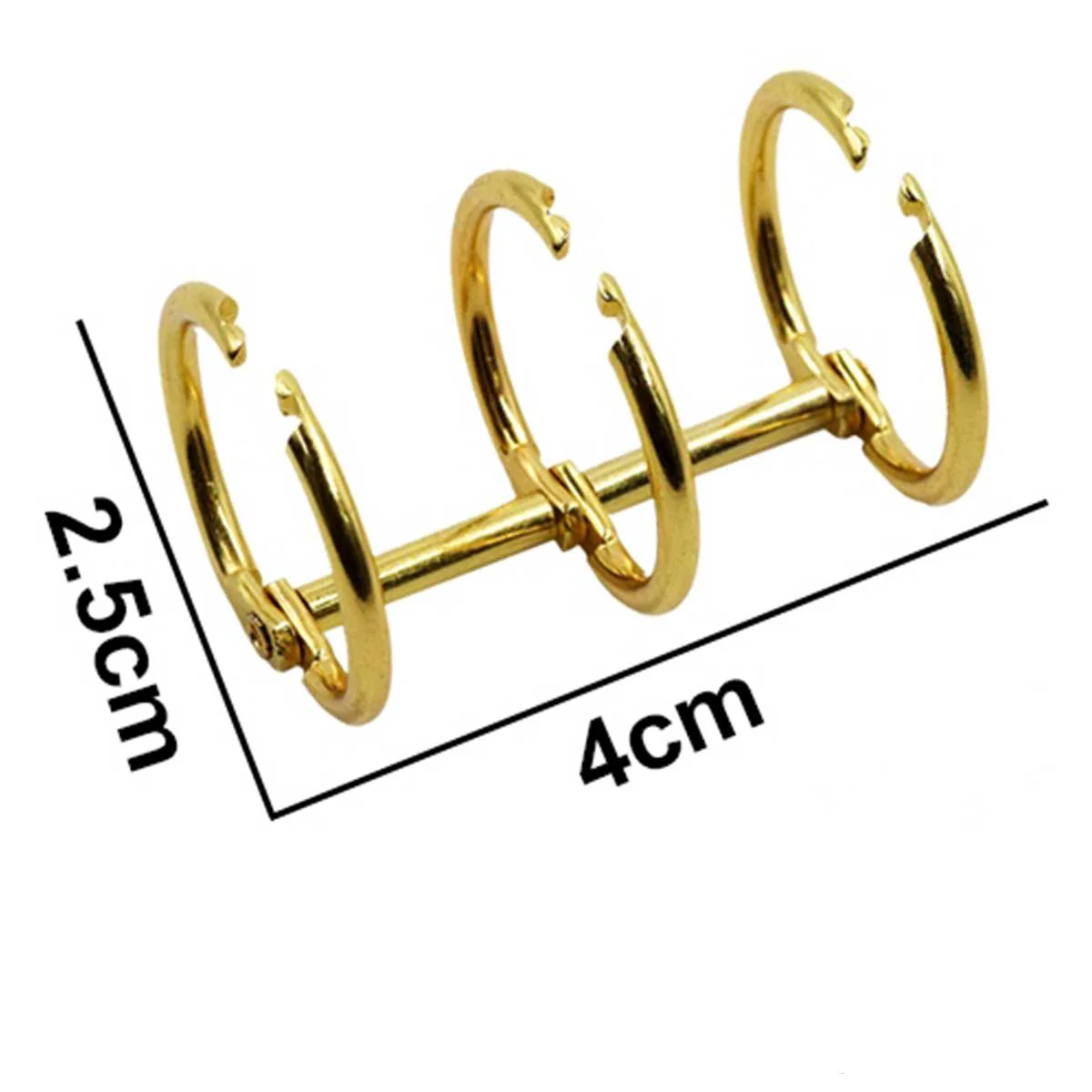 Binder Book Rings Stainless Steel | 2.5x19 mm | Pack of 2 | Scrapbook Rings - Image 2