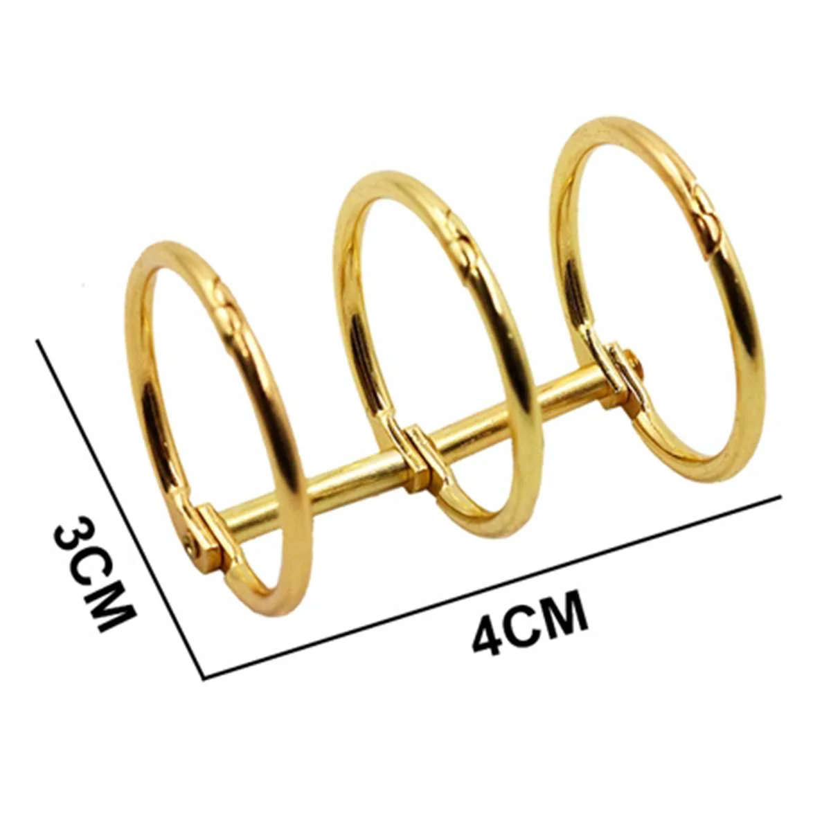 Binder Book Rings Stainless Steel | 2.5x25 mm | Pack of 2 | Scrapbook Rings - Image 2