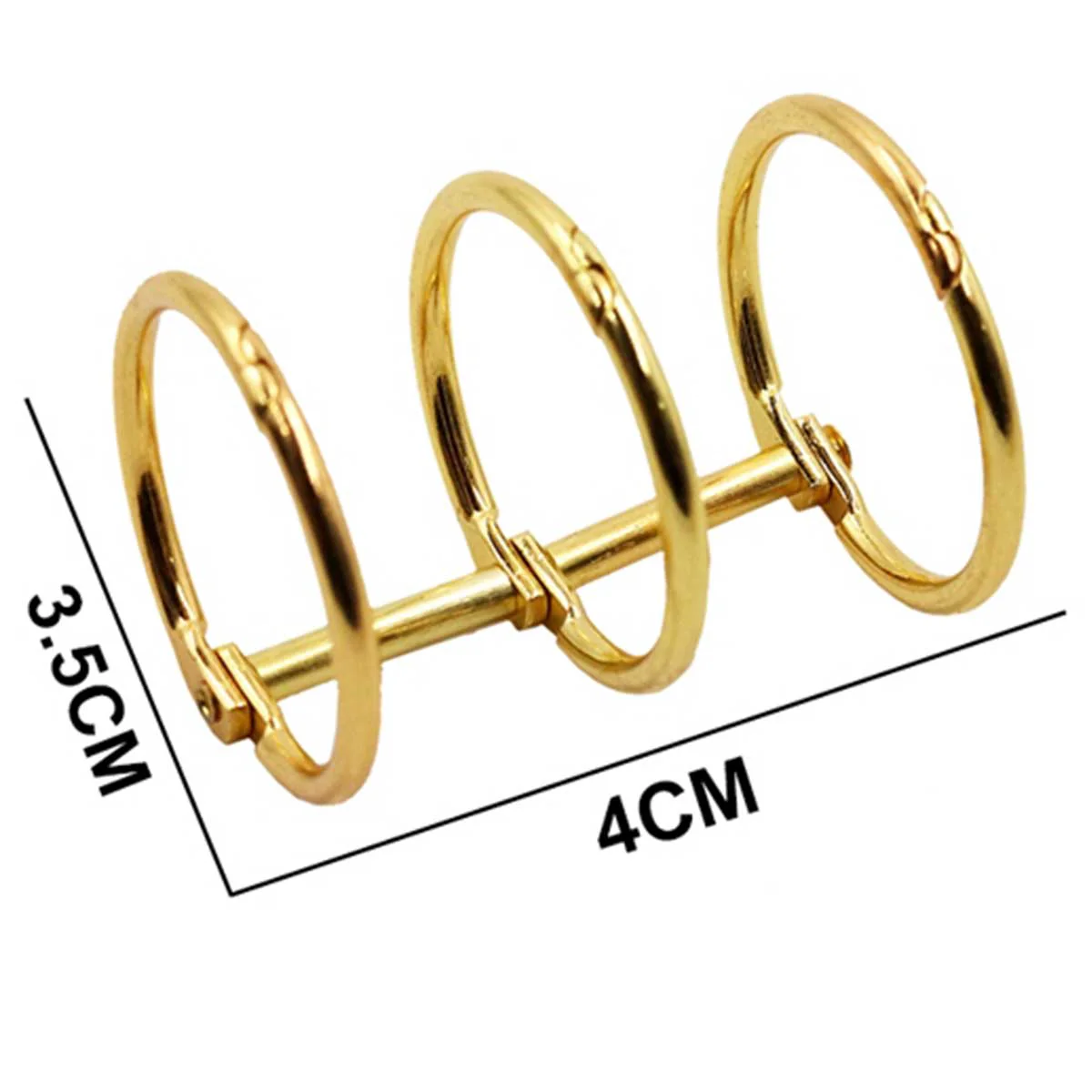Binder Book Rings Stainless Steel | 2.5x30 mm | Pack of 2 | Scrapbook Rings - Image 2
