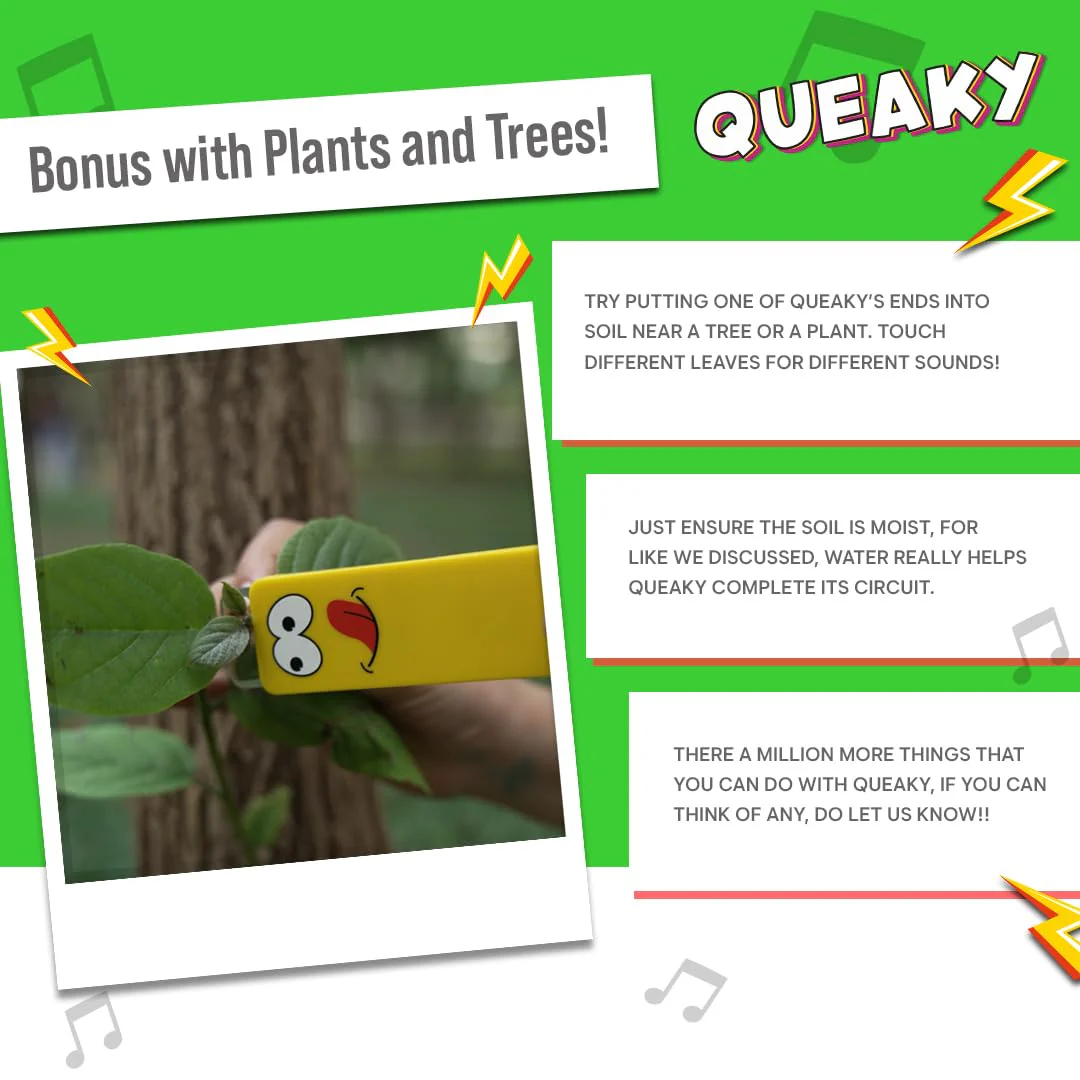 Blix Queaky- STEM Toy, Experimental Toy, Queaky is not just Musical and Sound Toy, Learn Through Play (Red) - Image 2