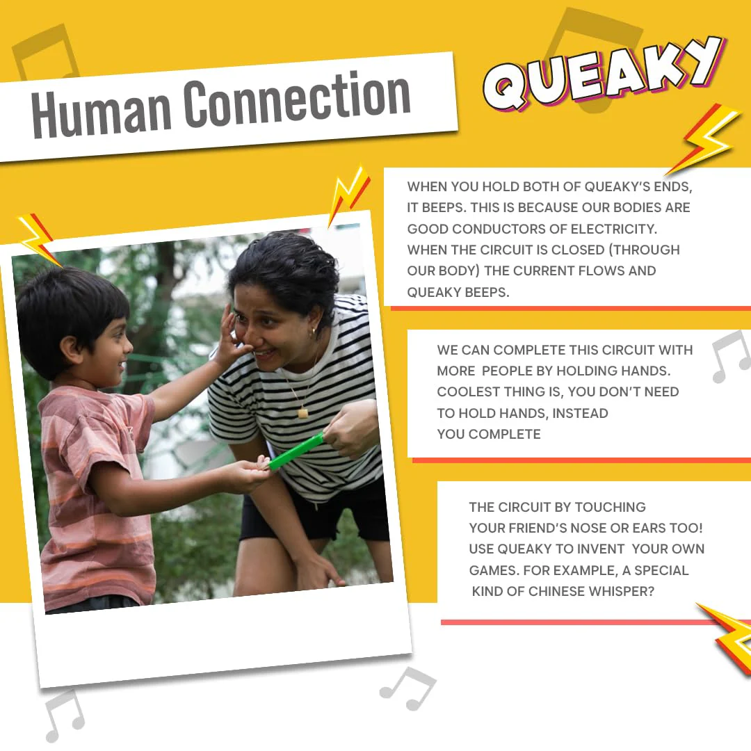 Blix Queaky- STEM Toy, Experimental Toy, Queaky is not just Musical and Sound Toy, Learn Through Play (Blue) - Image 3