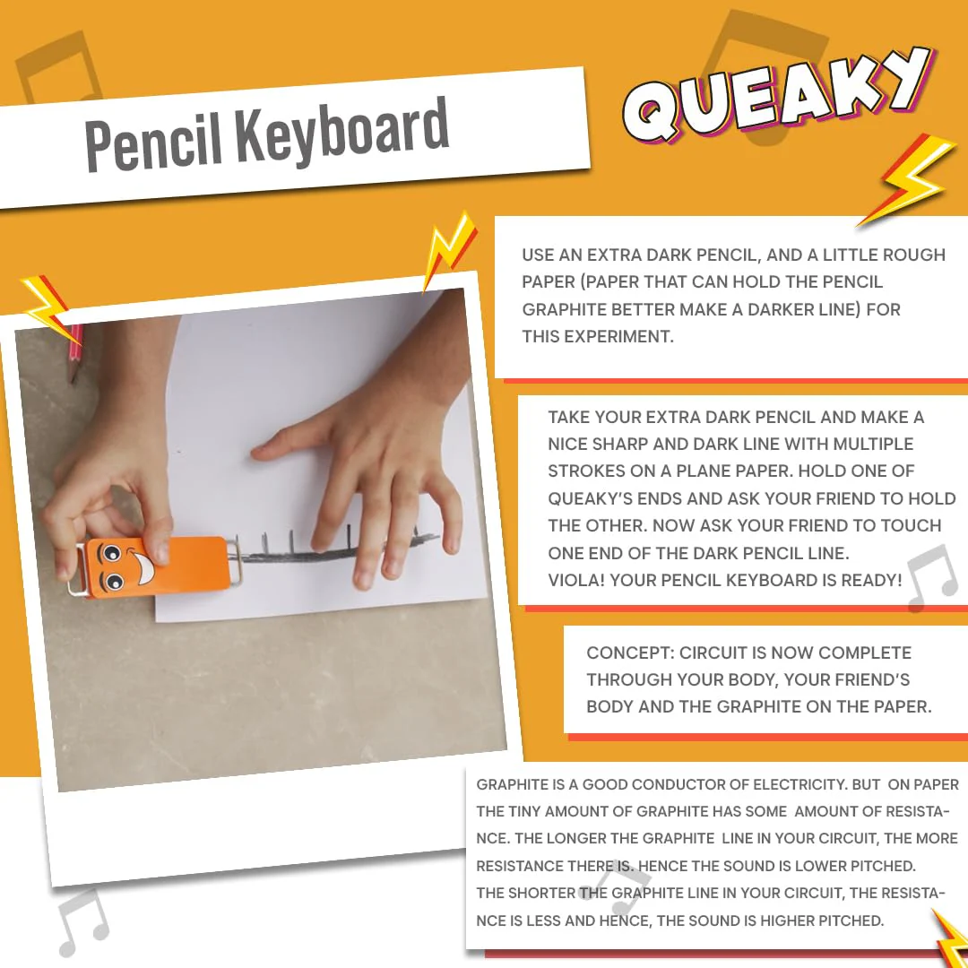 Blix Queaky- STEM Toy, Experimental Toy, Queaky is not just Musical and Sound Toy, Learn Through Play (Blue) - Image 4