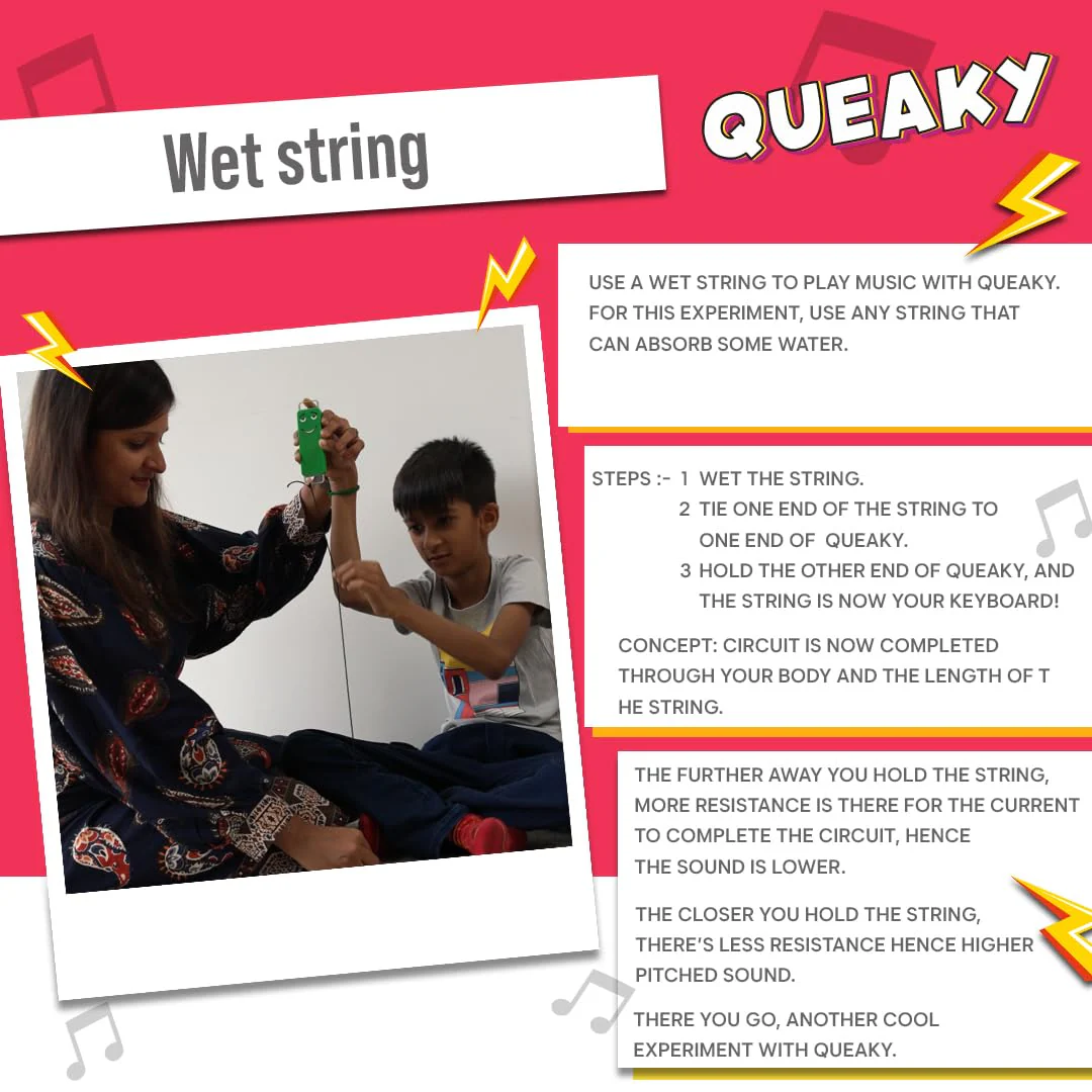 Blix Queaky- STEM Toy, Experimental Toy, Queaky is not just Musical and Sound Toy, Learn Through Play (Blue) - Image 5