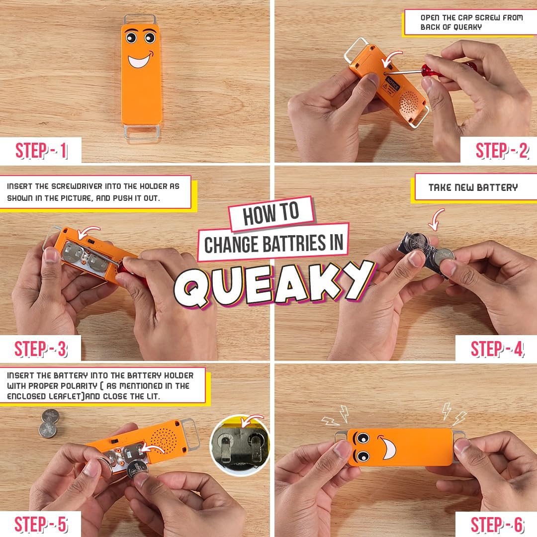 Blix Queaky- STEM Toy, Experimental Toy, Queaky is not just Musical and Sound Toy, Learn Through Play (Blue) - Image 6
