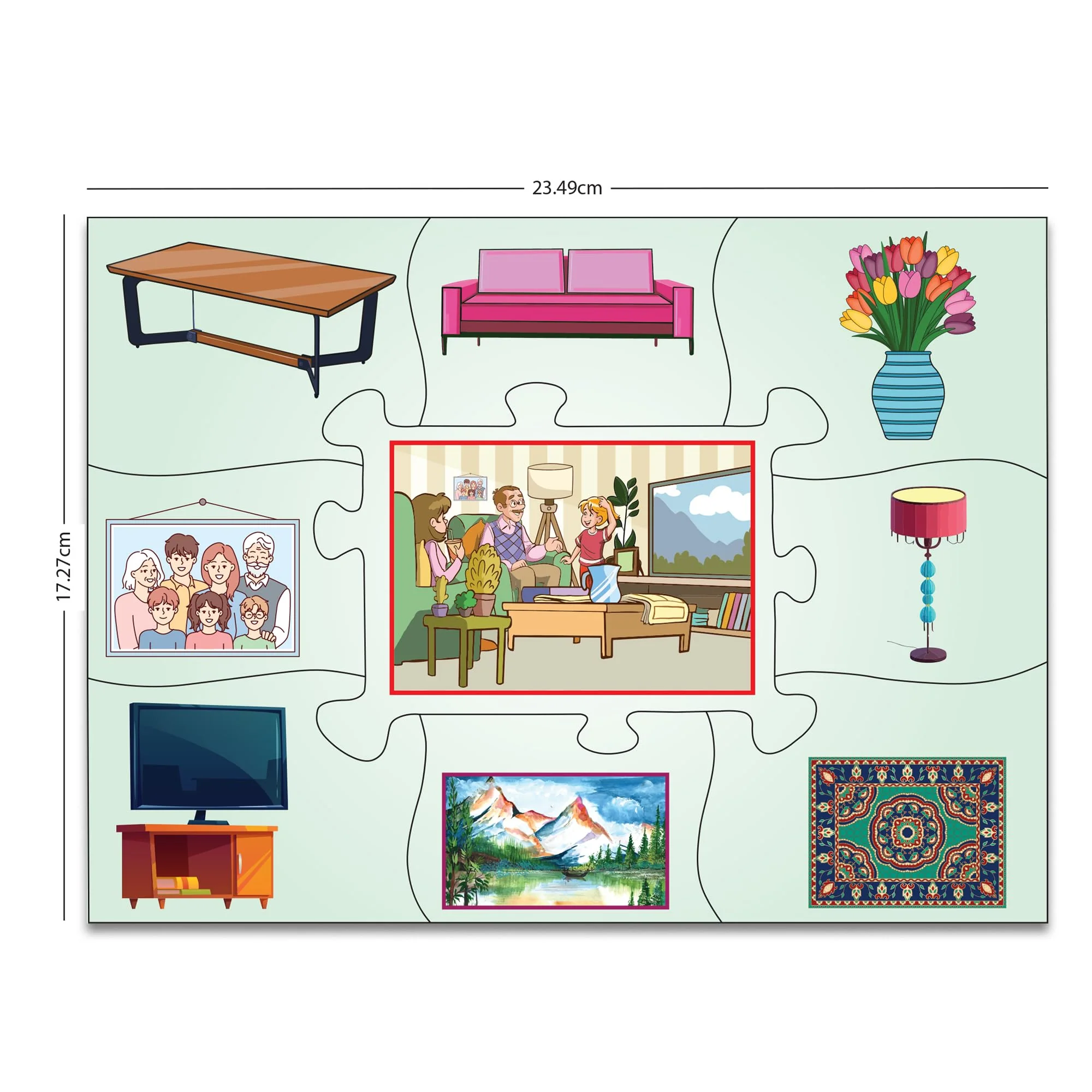 Book Ford My House Jigsaw Puzzle Game & Fun and Learning Educational Toy for Kids (36 Pieces) - Image 2