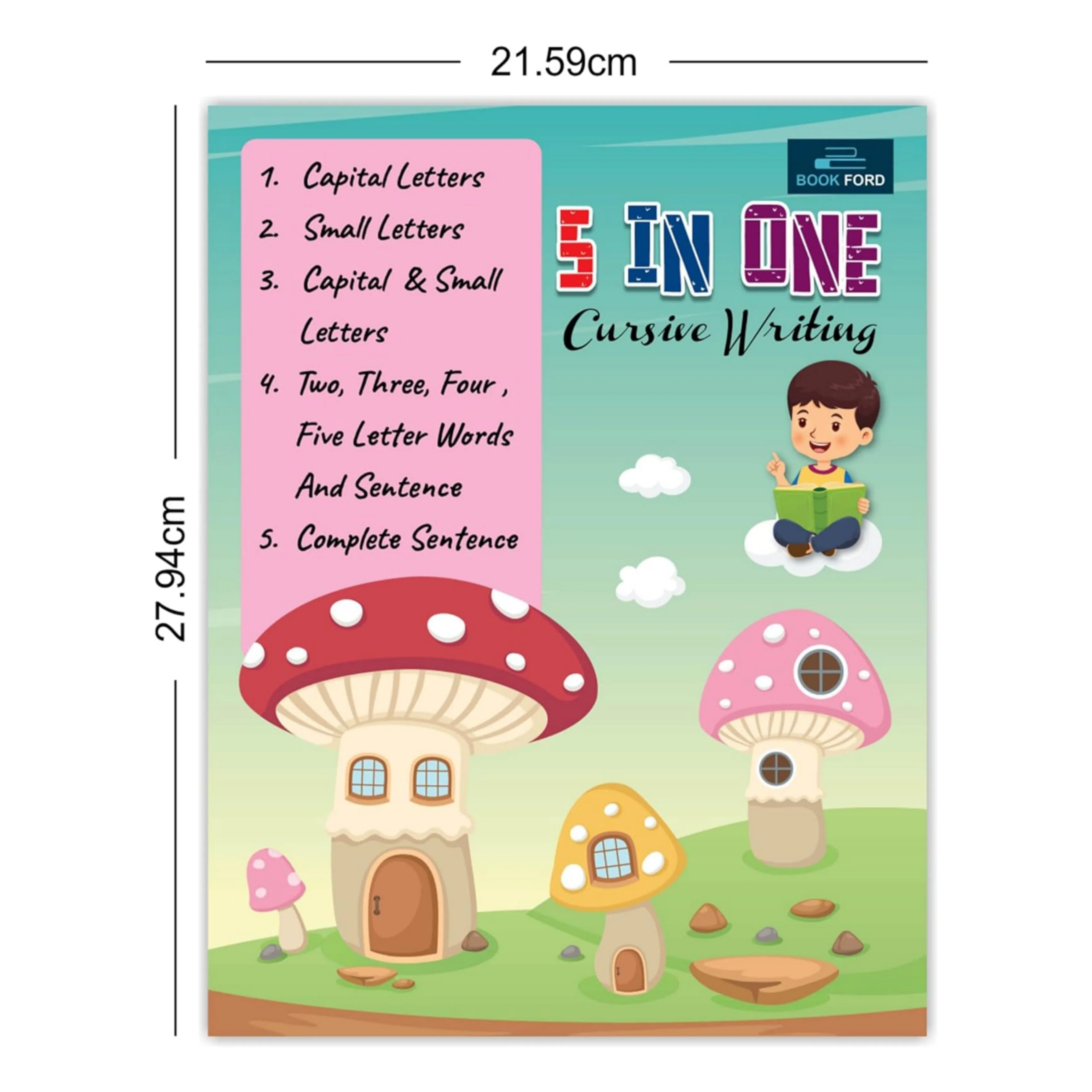 Book Ford Publications 5-in-One Cursive Writing - Image 2