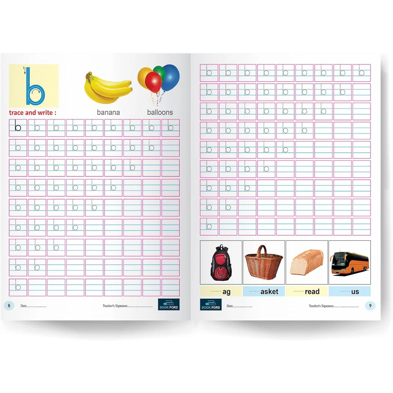 Book Ford Publications Writing Book Of Alphabet Small Letter For Kids - Part B - Image 4