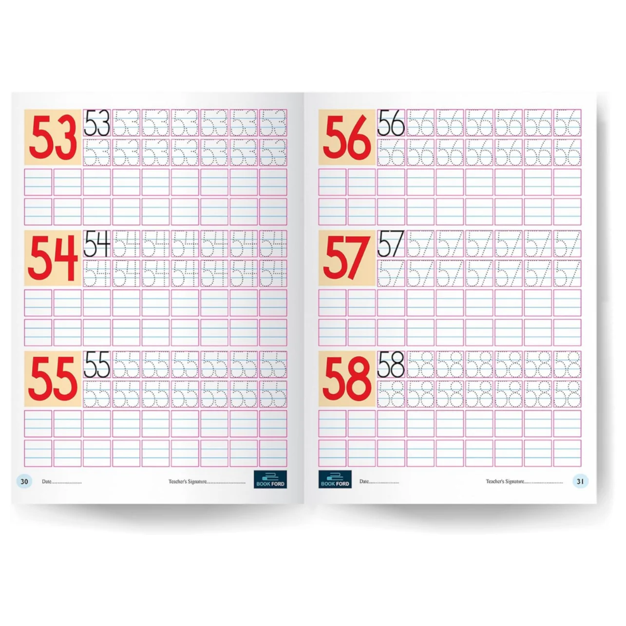 Book Ford Publications Writing Book Of Numbers 1-100 For Kids - Image 4