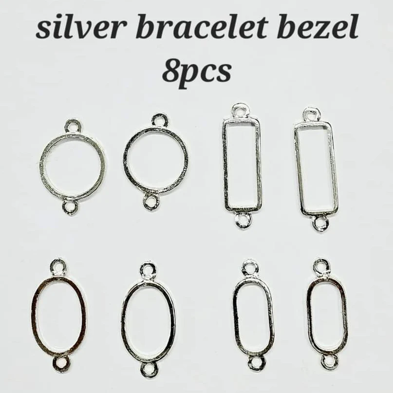 Bracelet / Rakhi Bezels - 8 PC's - Image 2