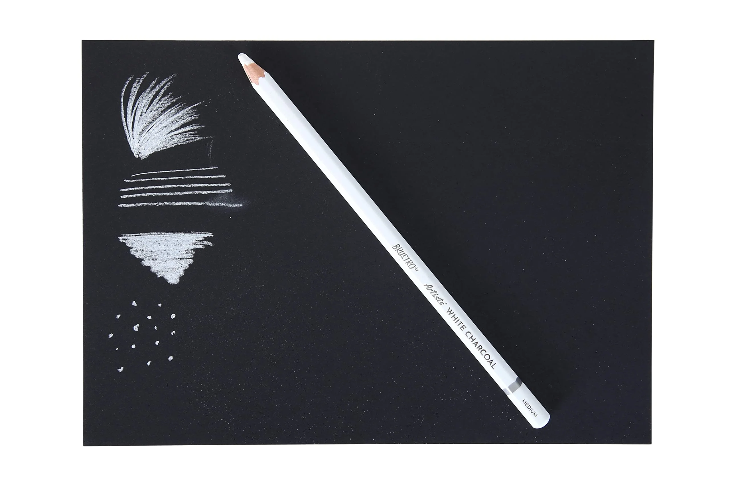 Brustro Artist Coloured Pencils Black & White- Set Of 6 - Image 5