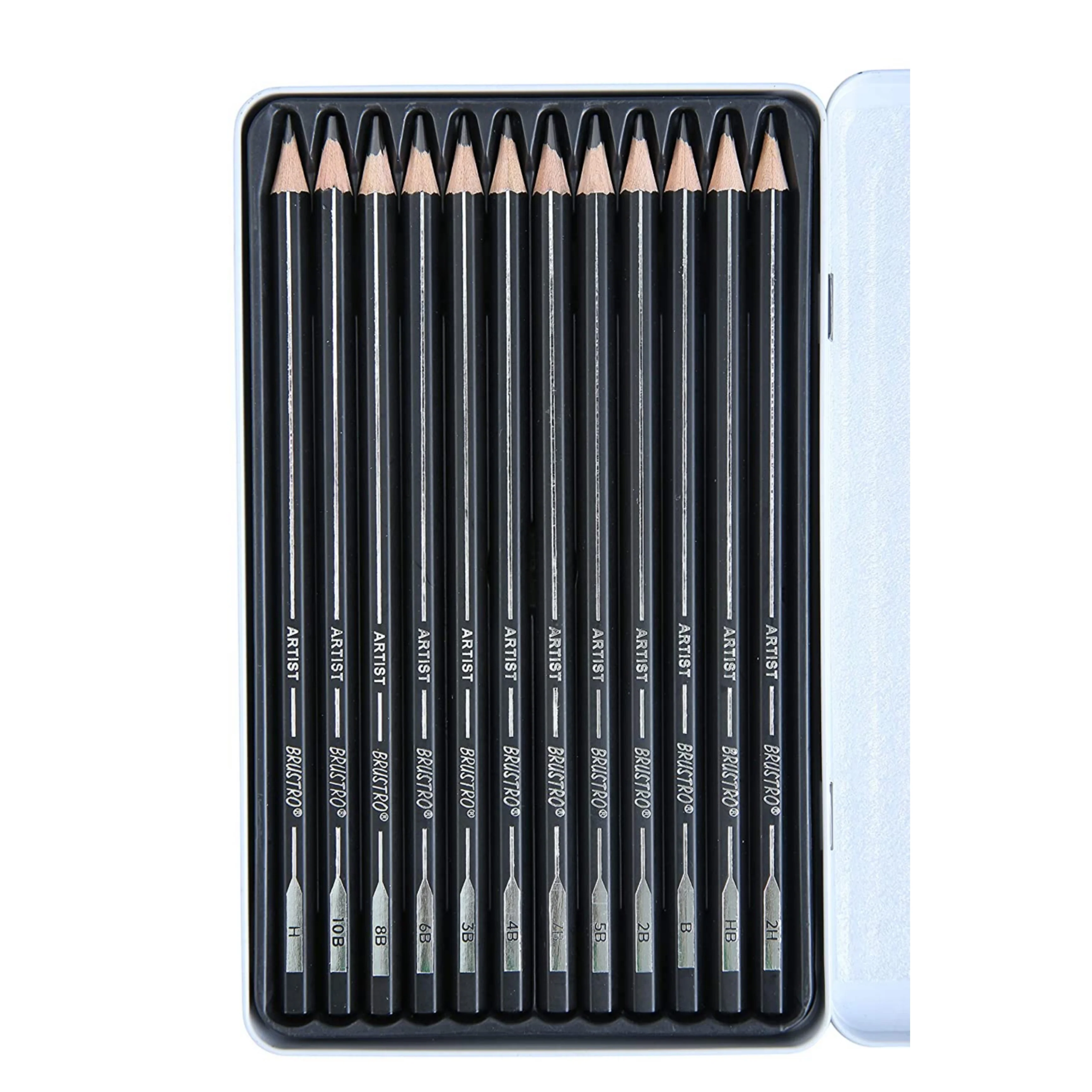 Brustro Artists Fineart Graphite Pencil Set of 12 - Image 3