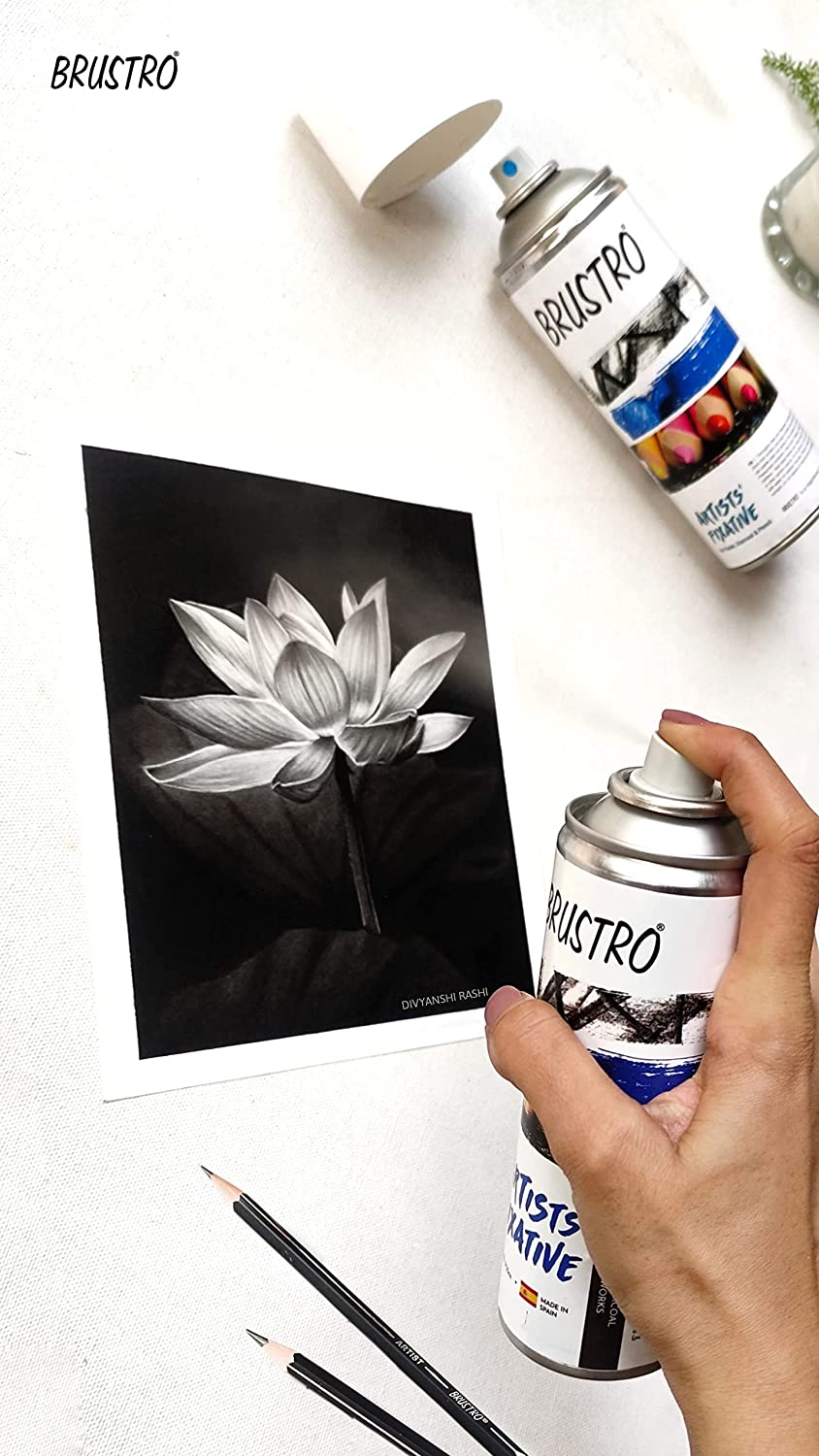 Brustro Artists Fixative - 200 ml Spray can - Image 3
