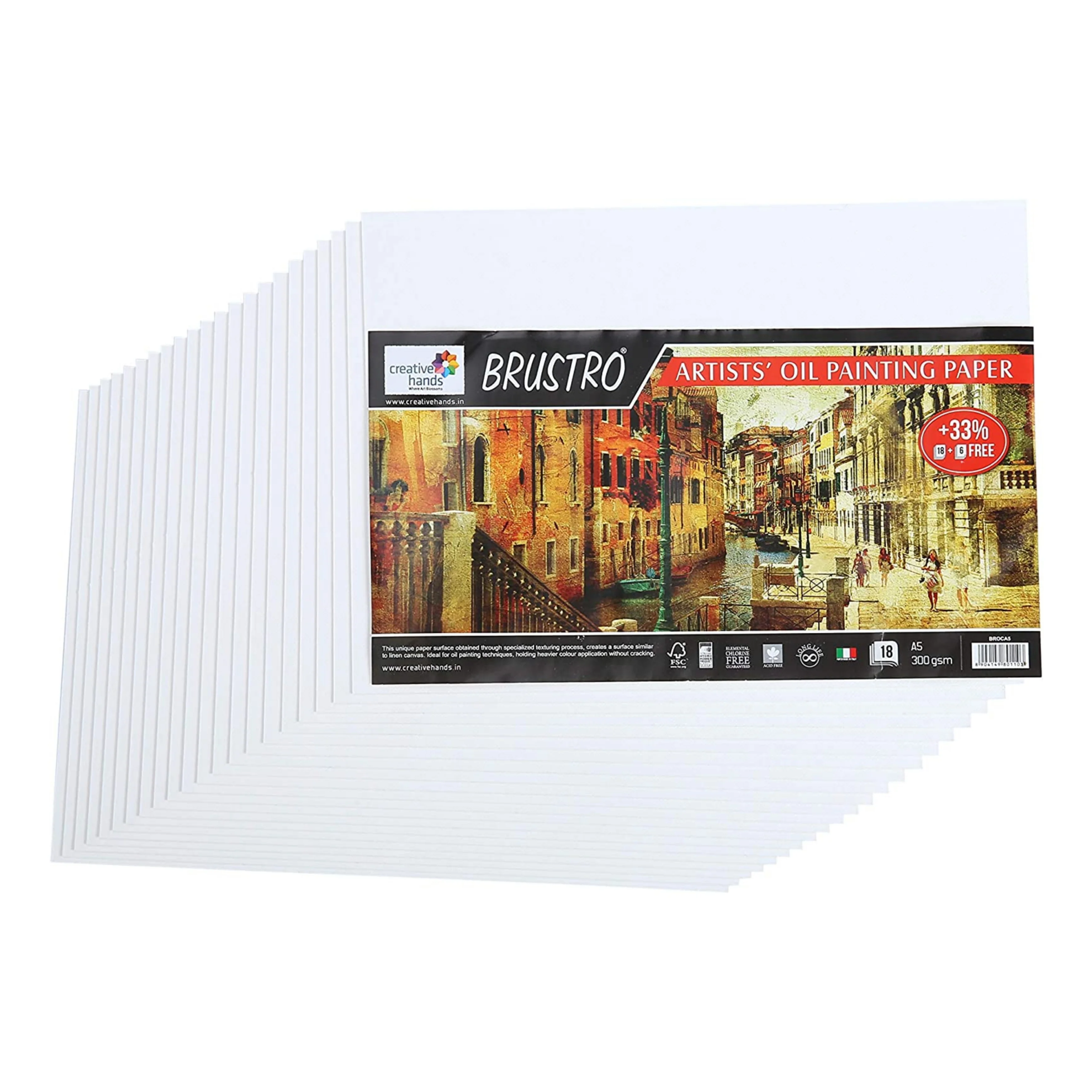 Brustro Artists Oil Painting Paper 300 GSM - Image 3