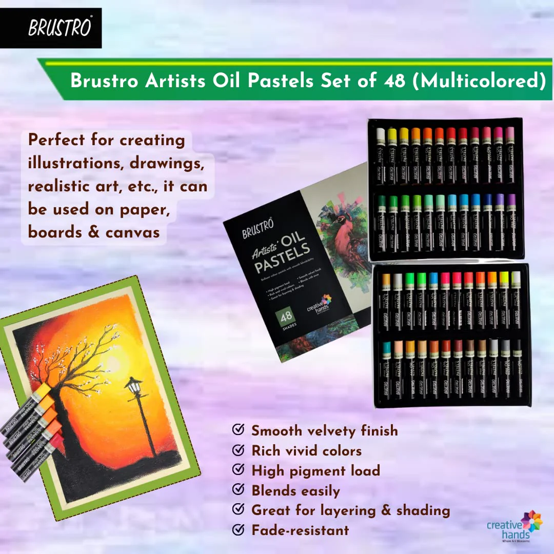 Brustro Artists Oil Pastel Set of 48 - Image 2