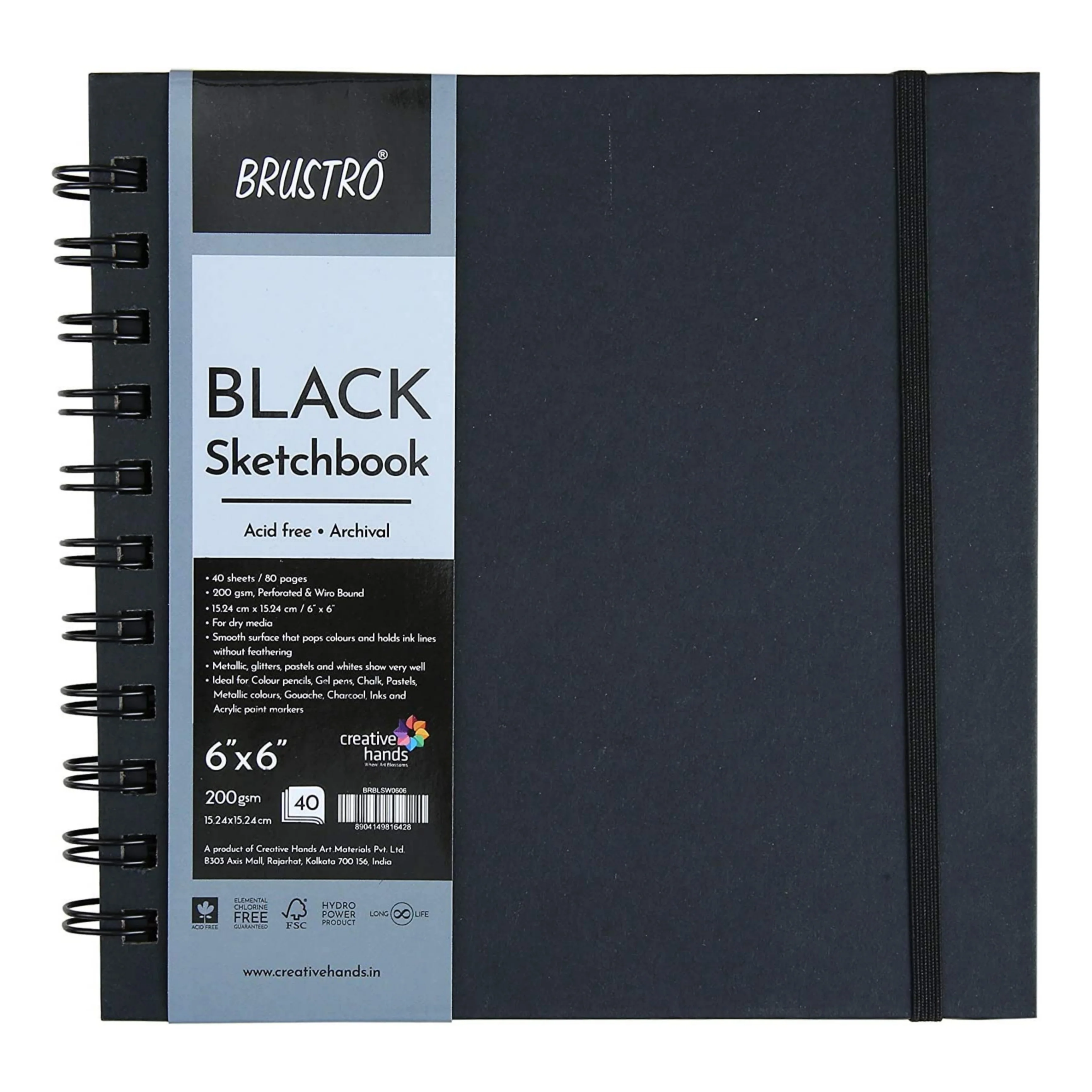 Brustro Black Sketchbook 200gsm - Image 3