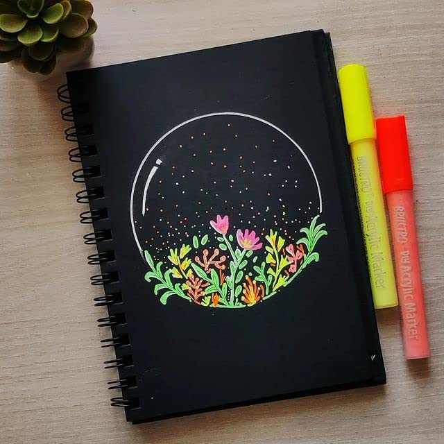 Brustro Black Sketchbook 200gsm - Image 5