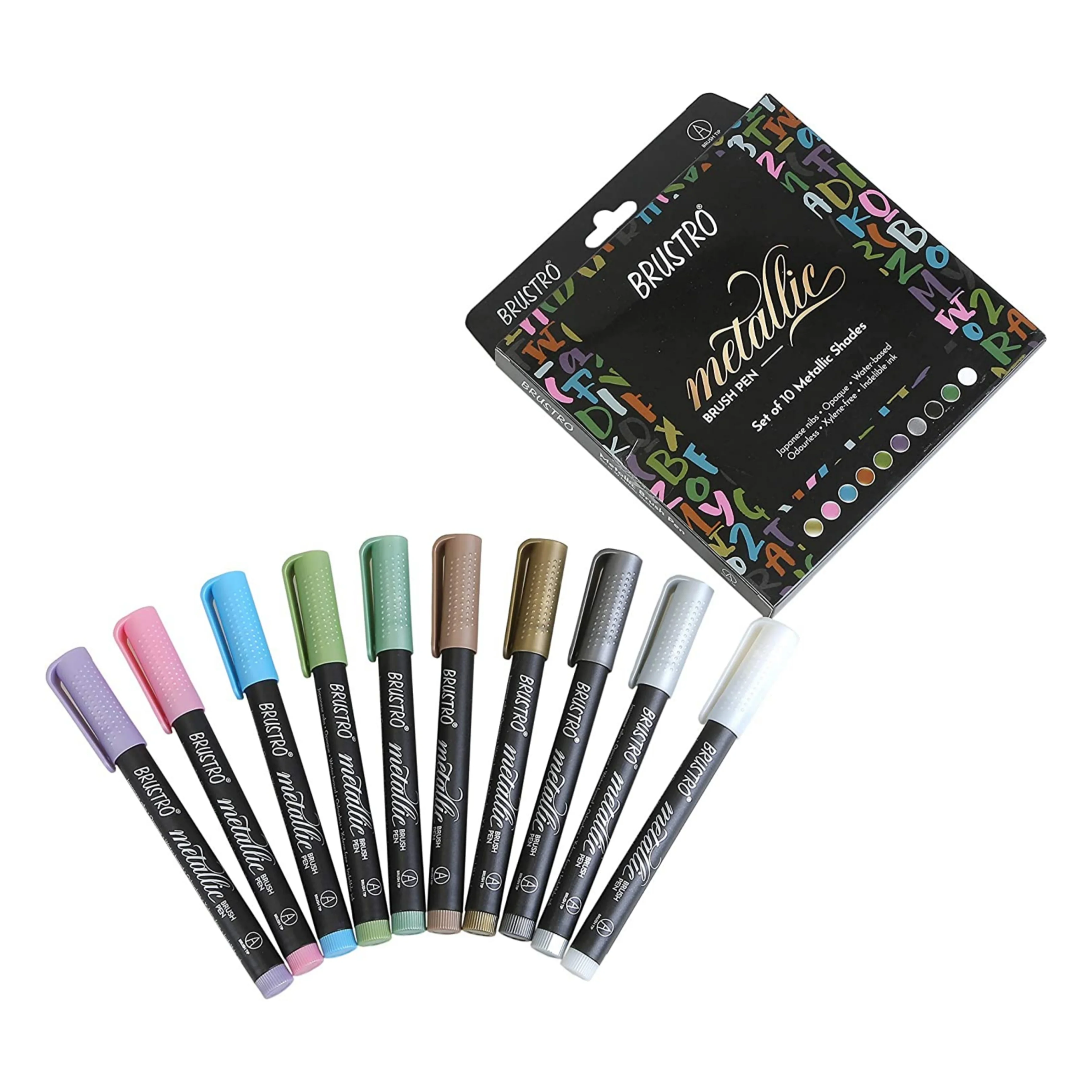 Brustro Metallic Brush Pens - Image 2