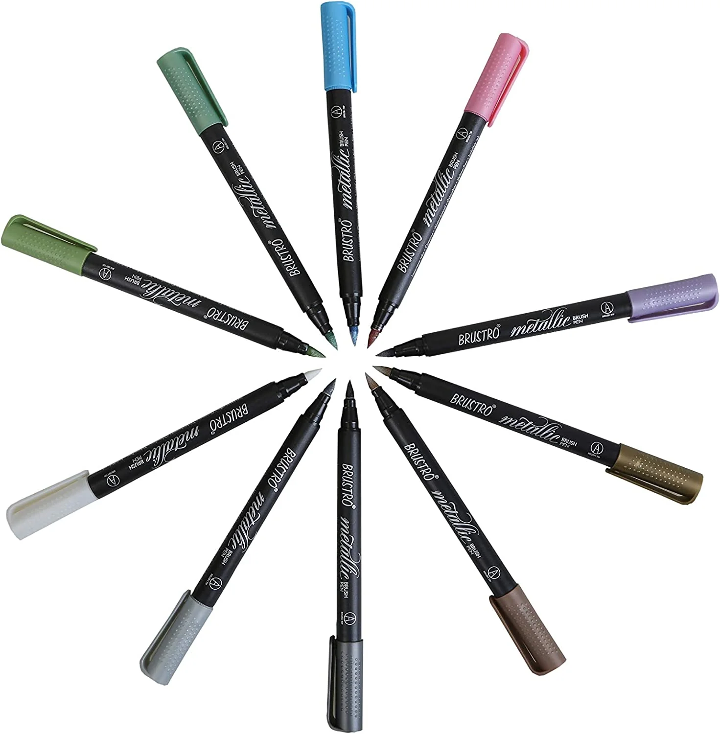 Brustro Metallic Brush Pens - Image 3