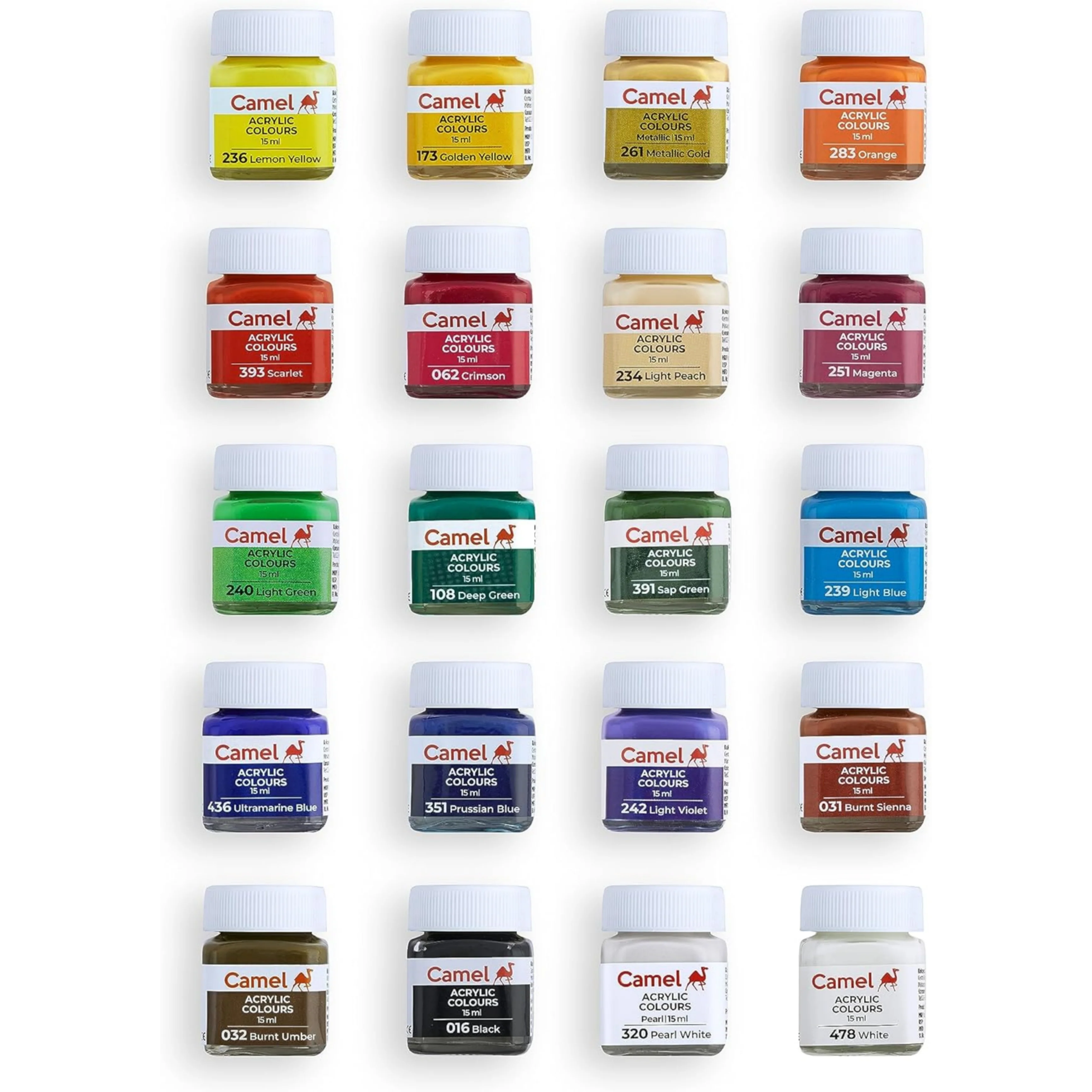Camel Acrylic Ultra Colours - 20 Shades - Image 2