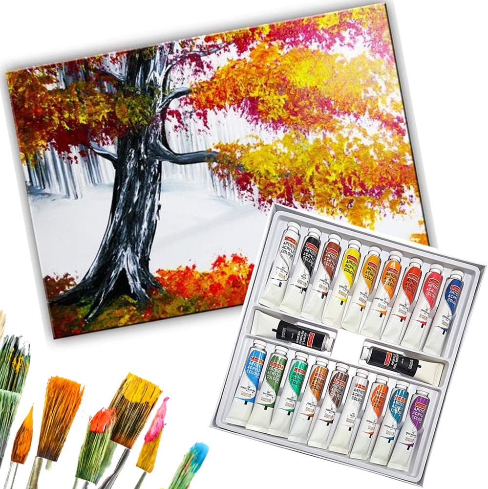 Camel Artist Acrylic Colors 18 Shades - 20ml - Image 3