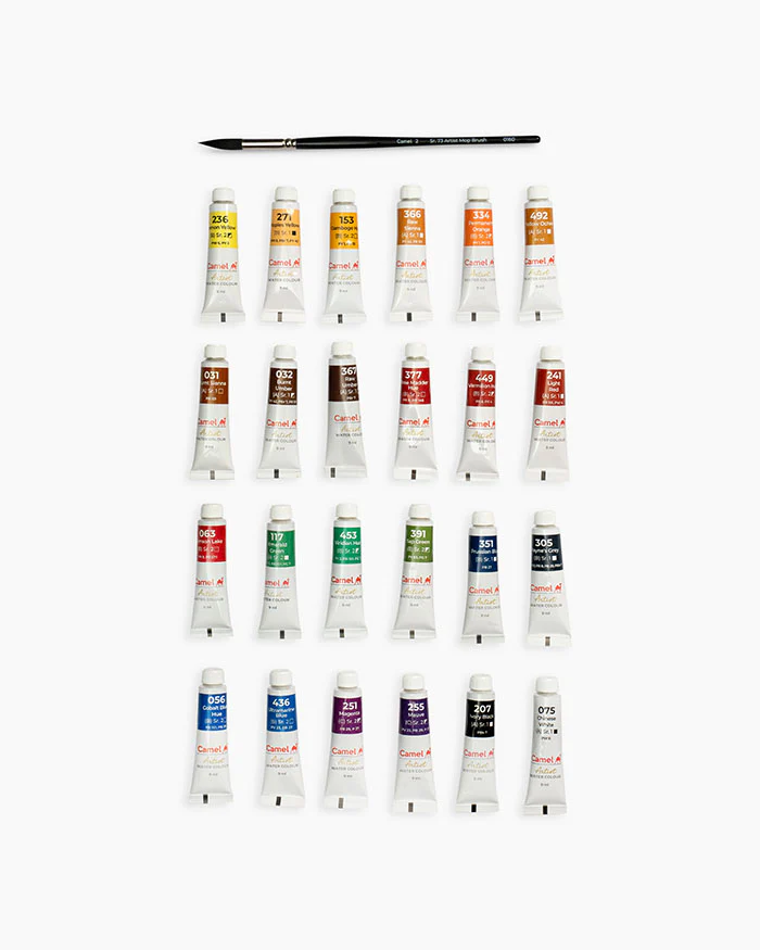 Camel Artist Water Colours Tubes 24 Shades 9ml - Image 4