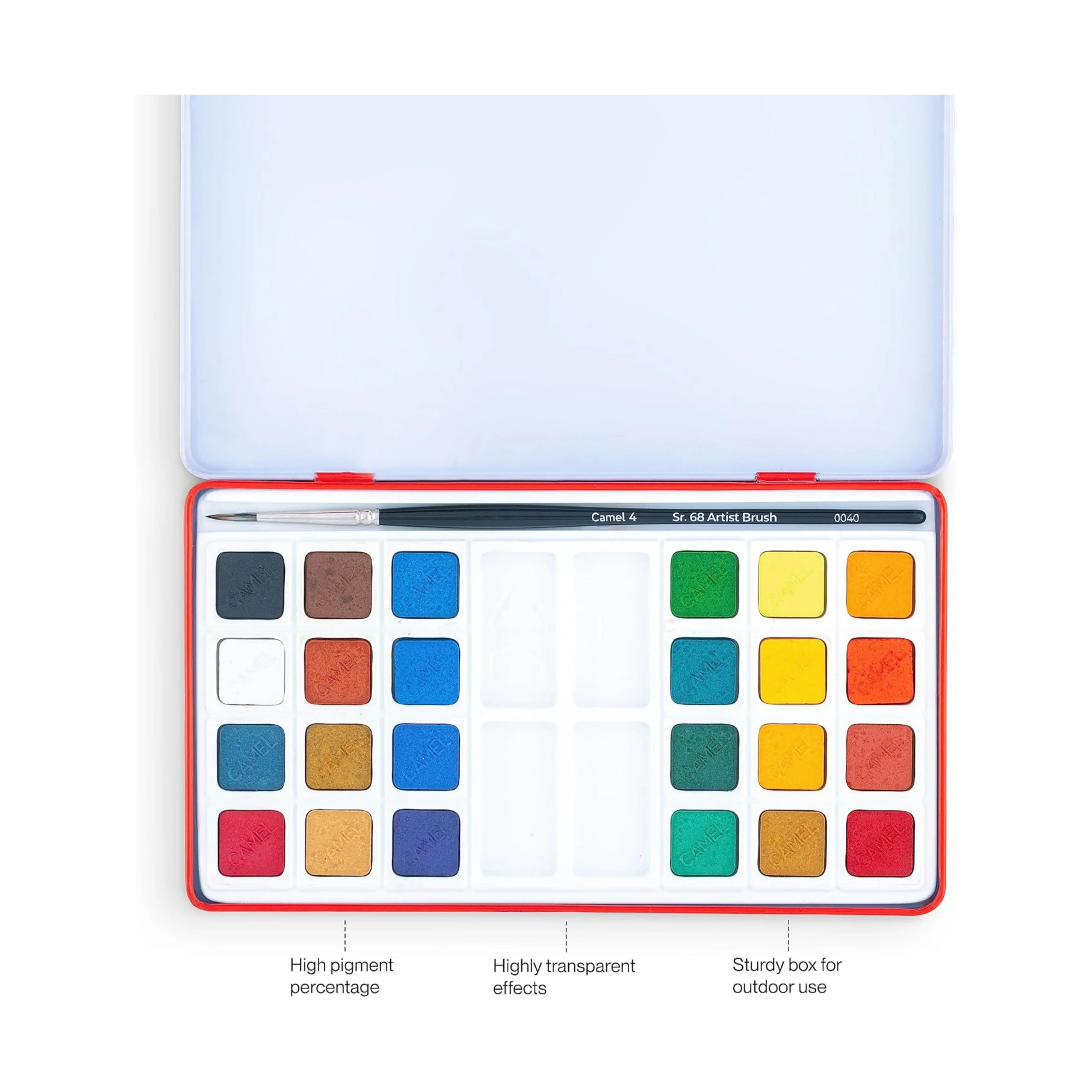 Camel Artist Watercolour Cakes – Set Of 24 - Image 6