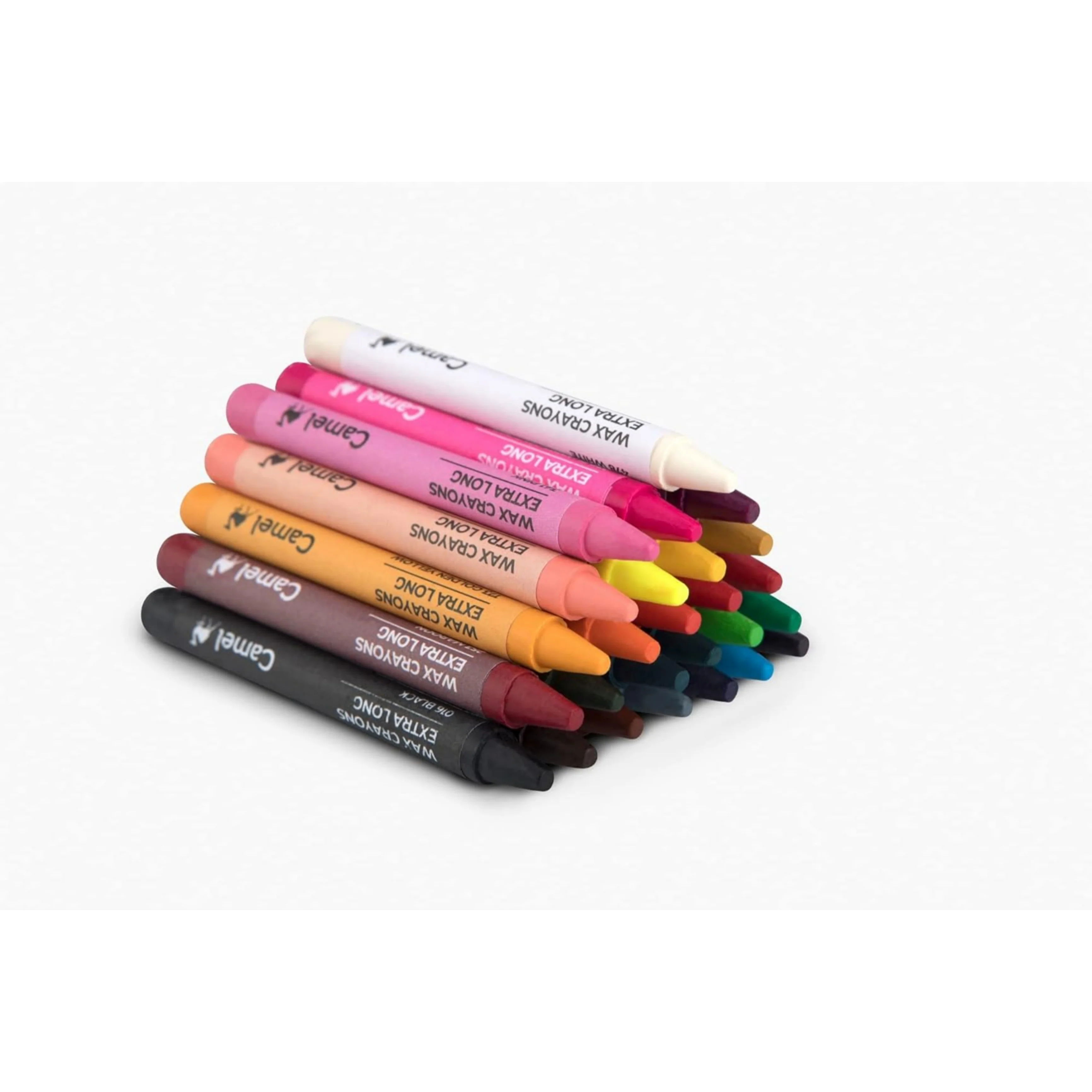 Camel Camlin Kokuyo Extra Long Wax Crayons - 26 Shades - Image 5