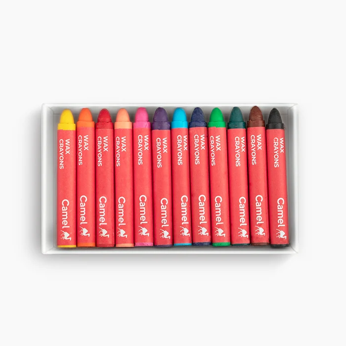 Camel Wax Crayons - 12 Shades - Image 3