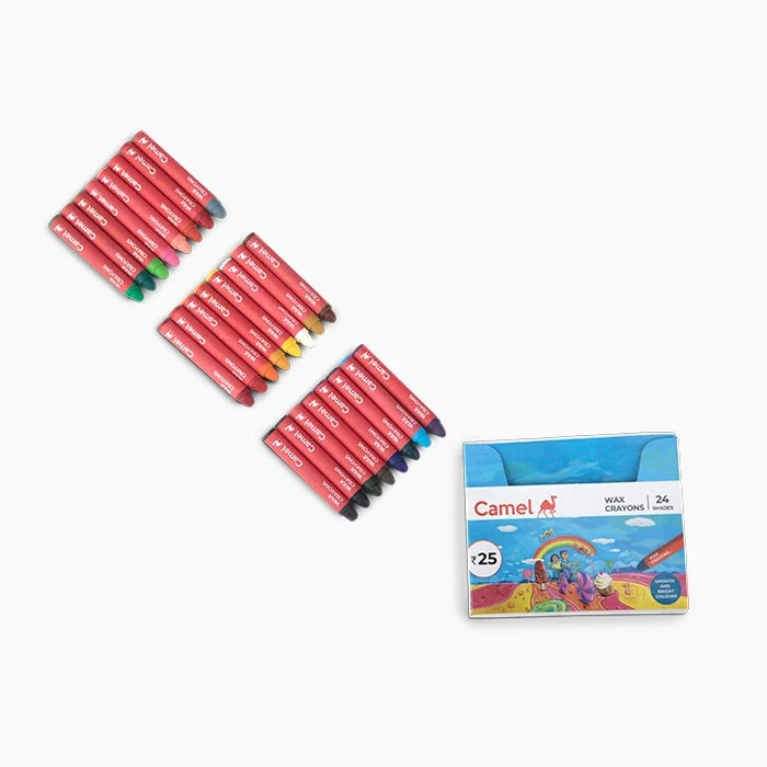 Camel Wax Crayons - 24 Shades - Image 2