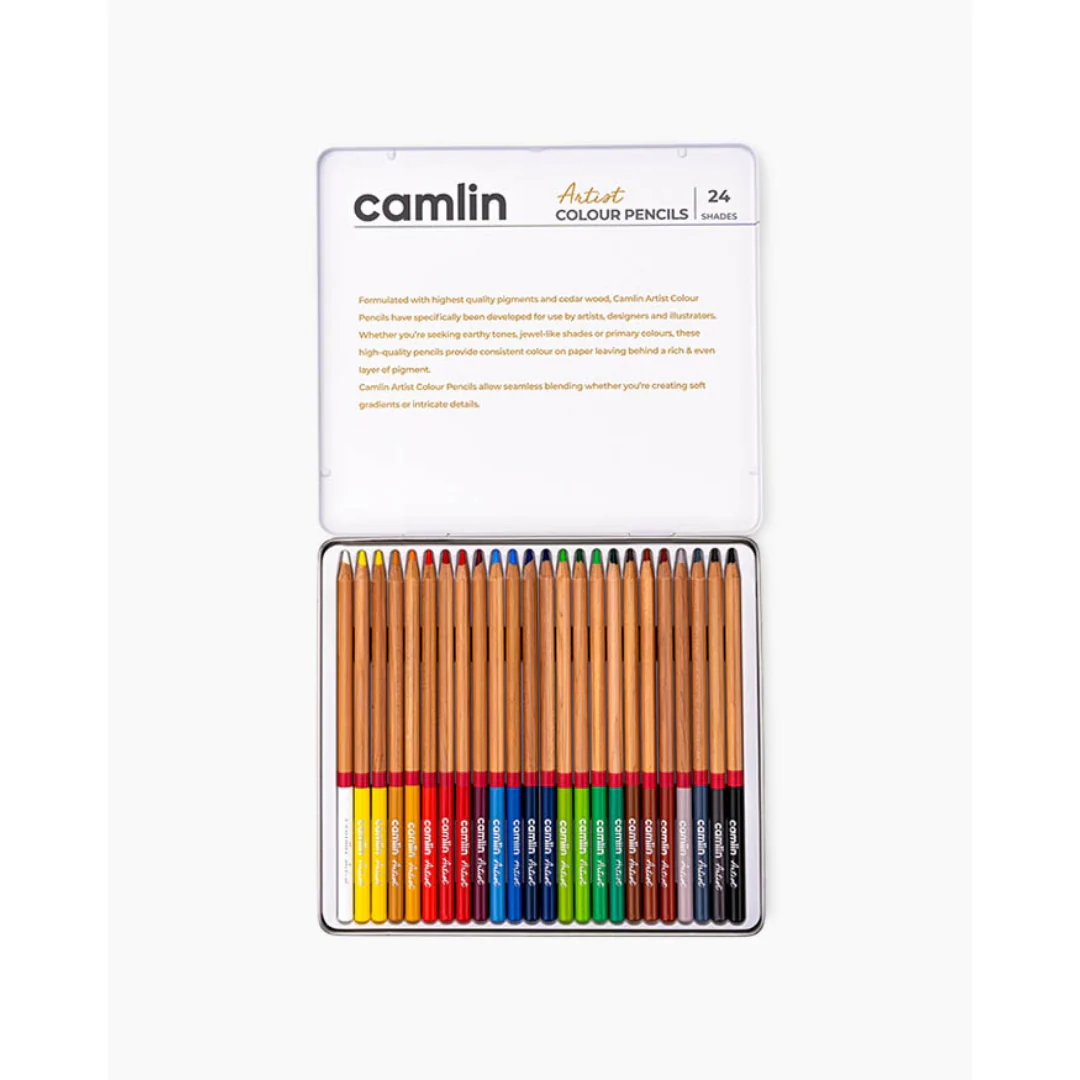 Camlin Artist Colour Pencils 24 Shades - Image 3