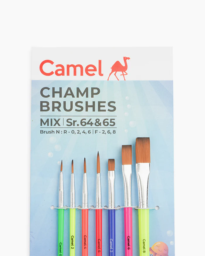 Camlin Camel Champ Brushes
Round - Series 64 & Flat - Series 65 - Image 5