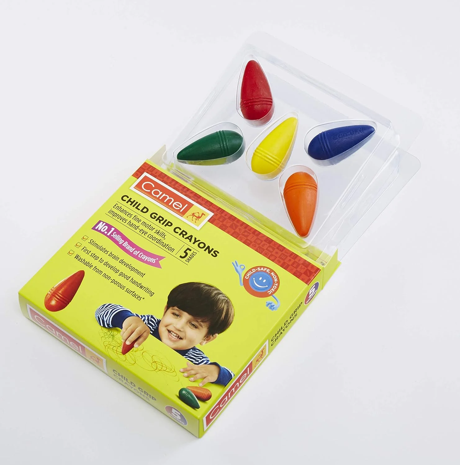 Camlin Camel Child Grip Crayon Set - Image 2
