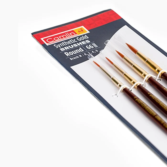 Camlin Synthetic Gold Brushes Round - Series 66 - Image 3