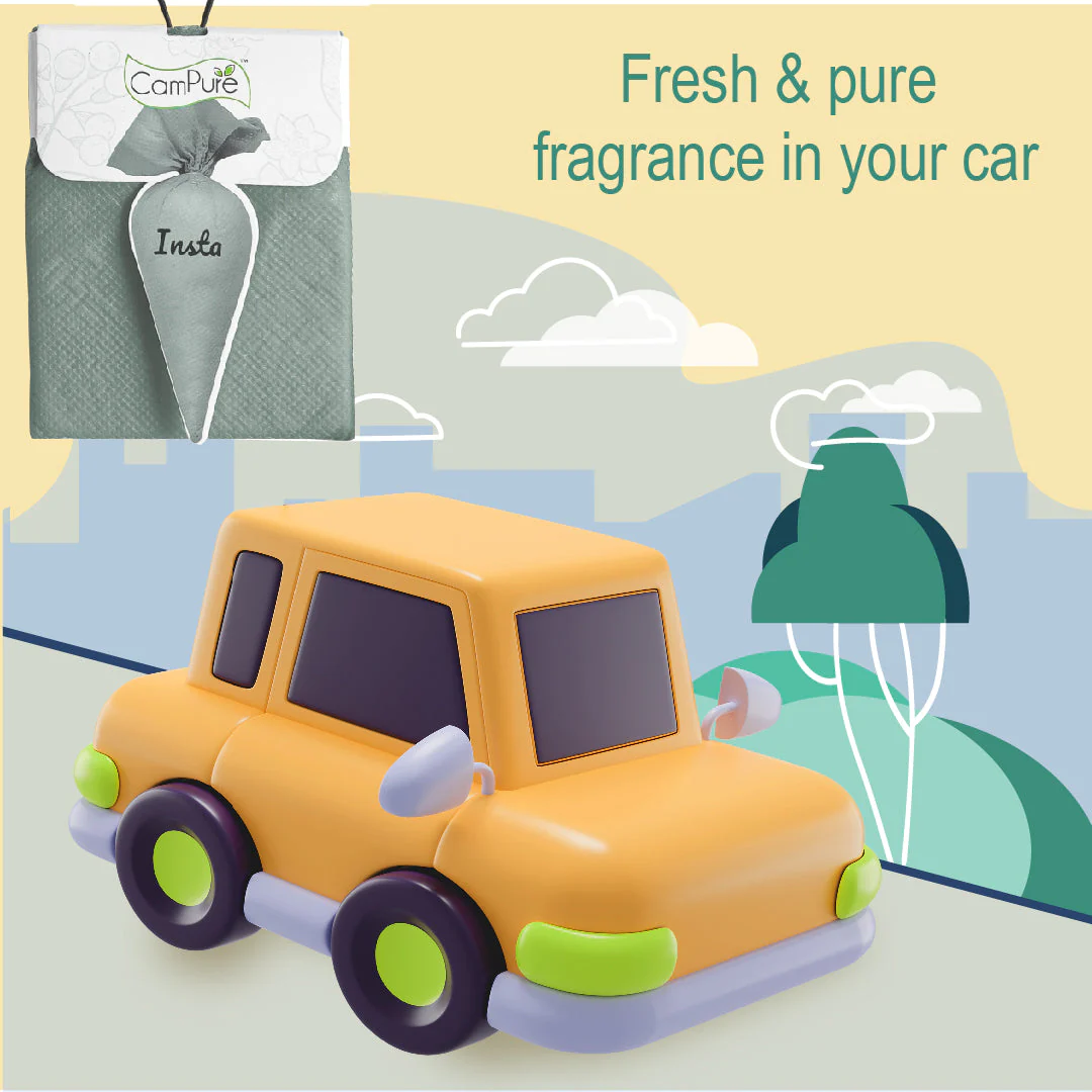 CamPure Camphor Insta Cone (Bhimseni) -100% Organic | Air Freshener for Car, Wardrobe, Office Cabin's, Drawers, Travel Bag & Bathroom - Image 3