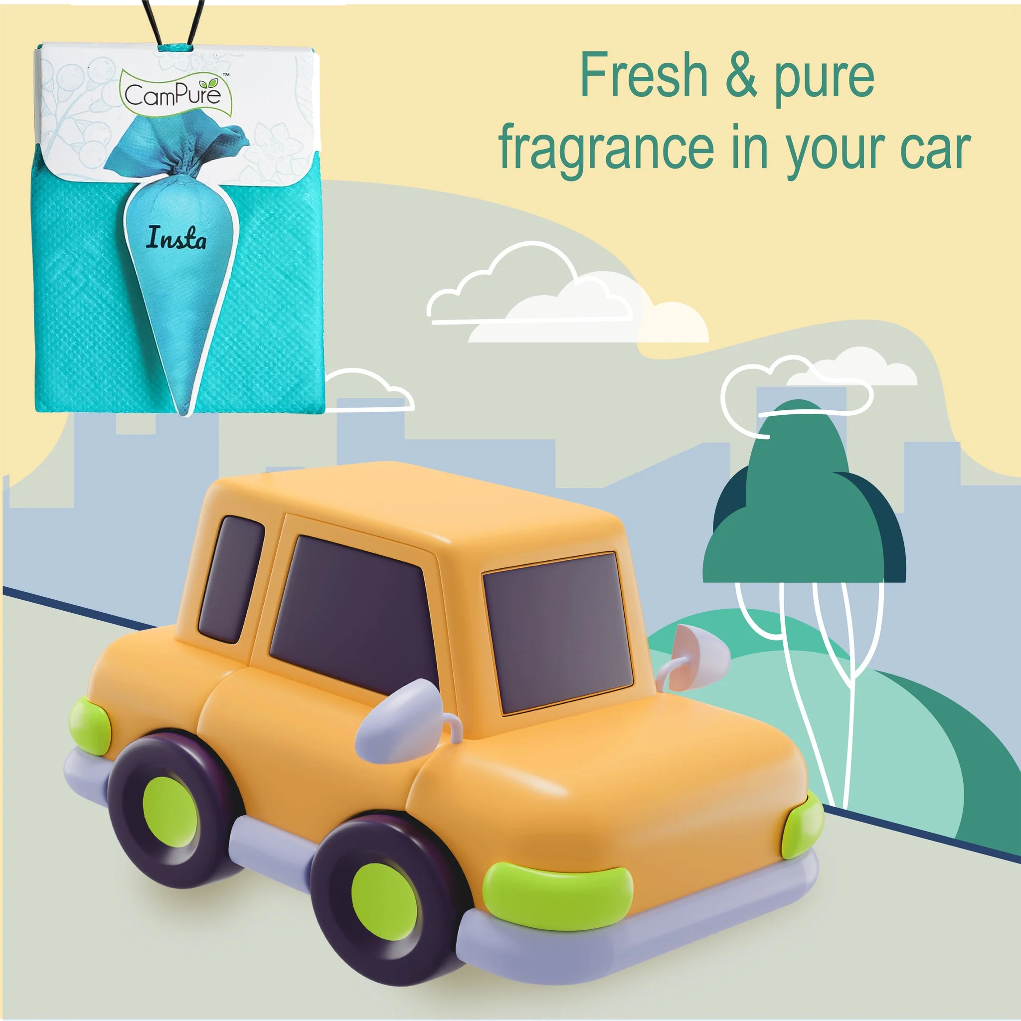 CamPure Camphor Insta Cone (Original) -100% Organic | Air Freshener for Car, Wardrobe, Office Cabin's, Drawers, Travel Bag & Bathroom - Image 7