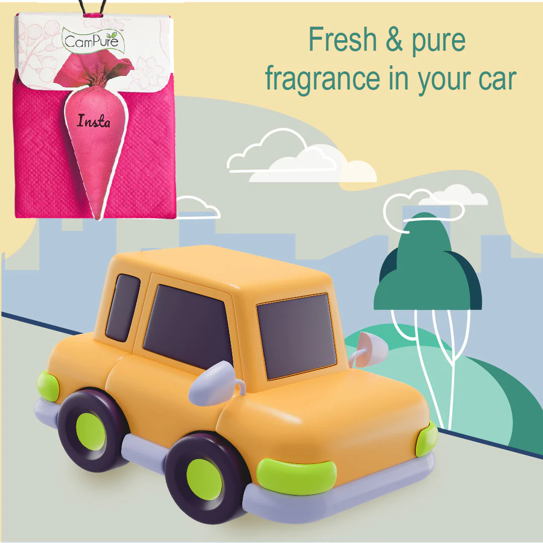 CamPure Camphor Insta Cone (Rose) -100% Organic | Air Freshener for Car, Wardrobe, Office Cabin's, Drawers, Travel Bag & Bathroom - Image 3